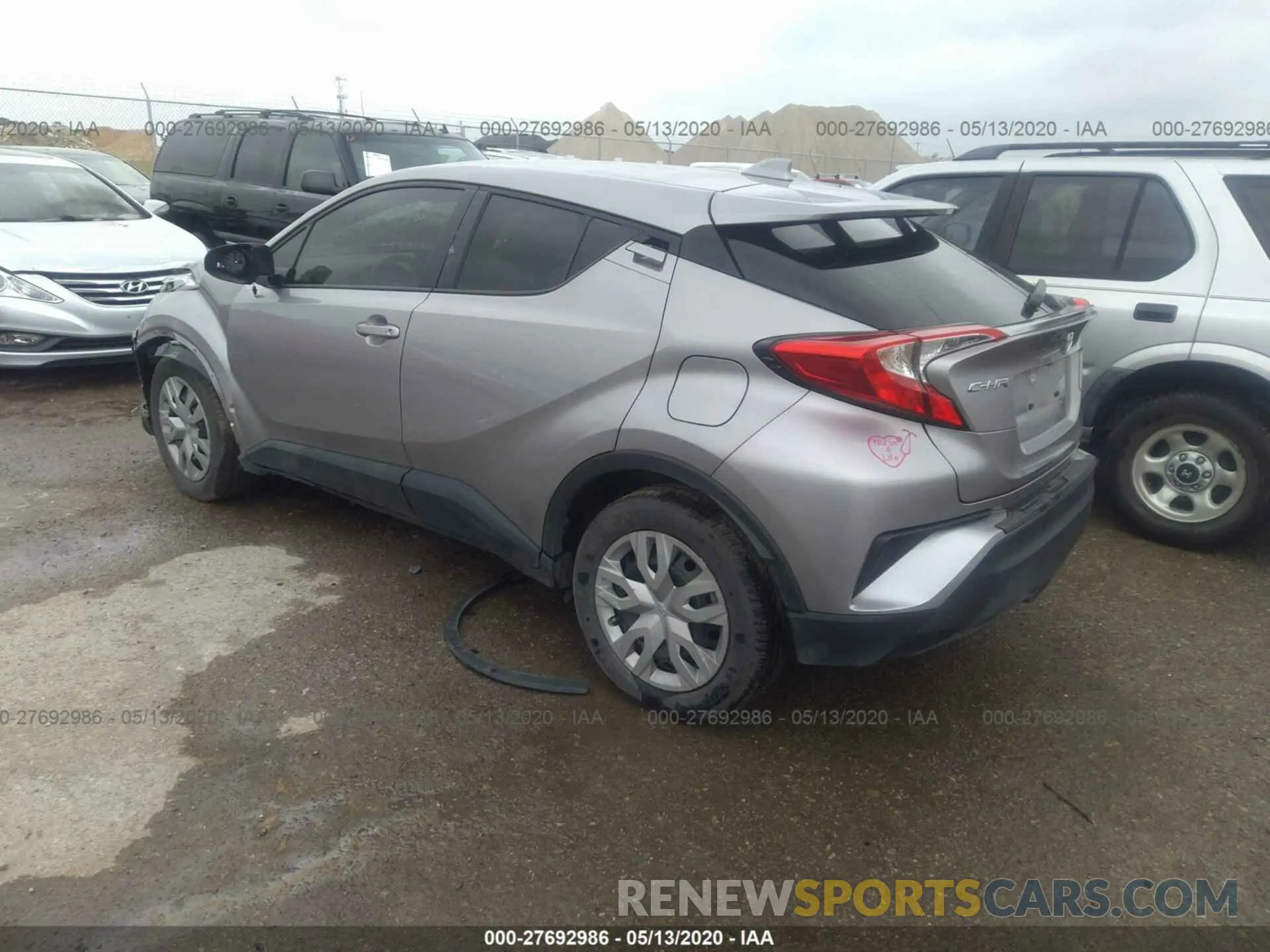 3 Photograph of a damaged car JTNKHMBX7K1034996 TOYOTA C-HR 2019