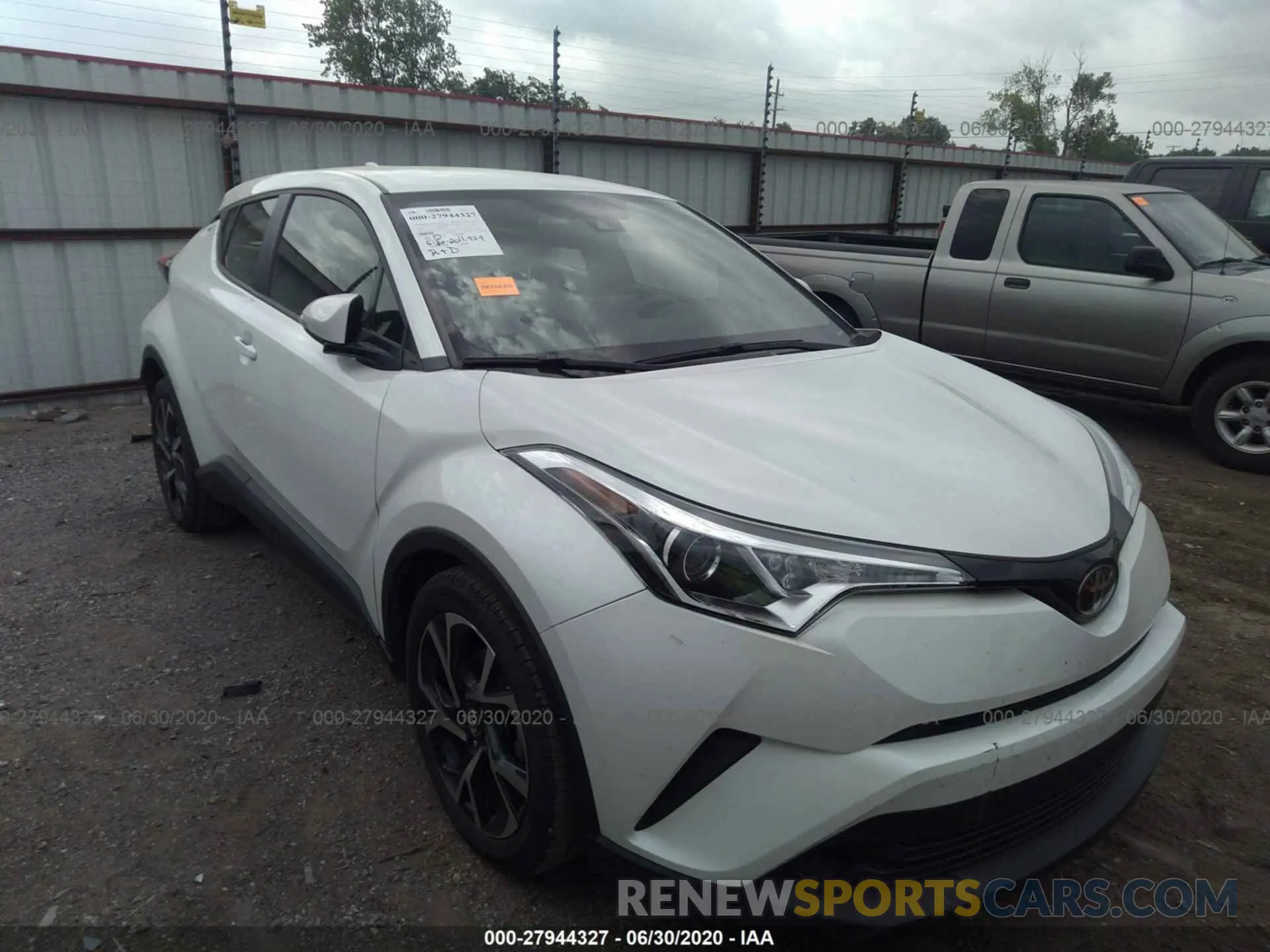 1 Photograph of a damaged car JTNKHMBX7K1047179 TOYOTA C-HR 2019