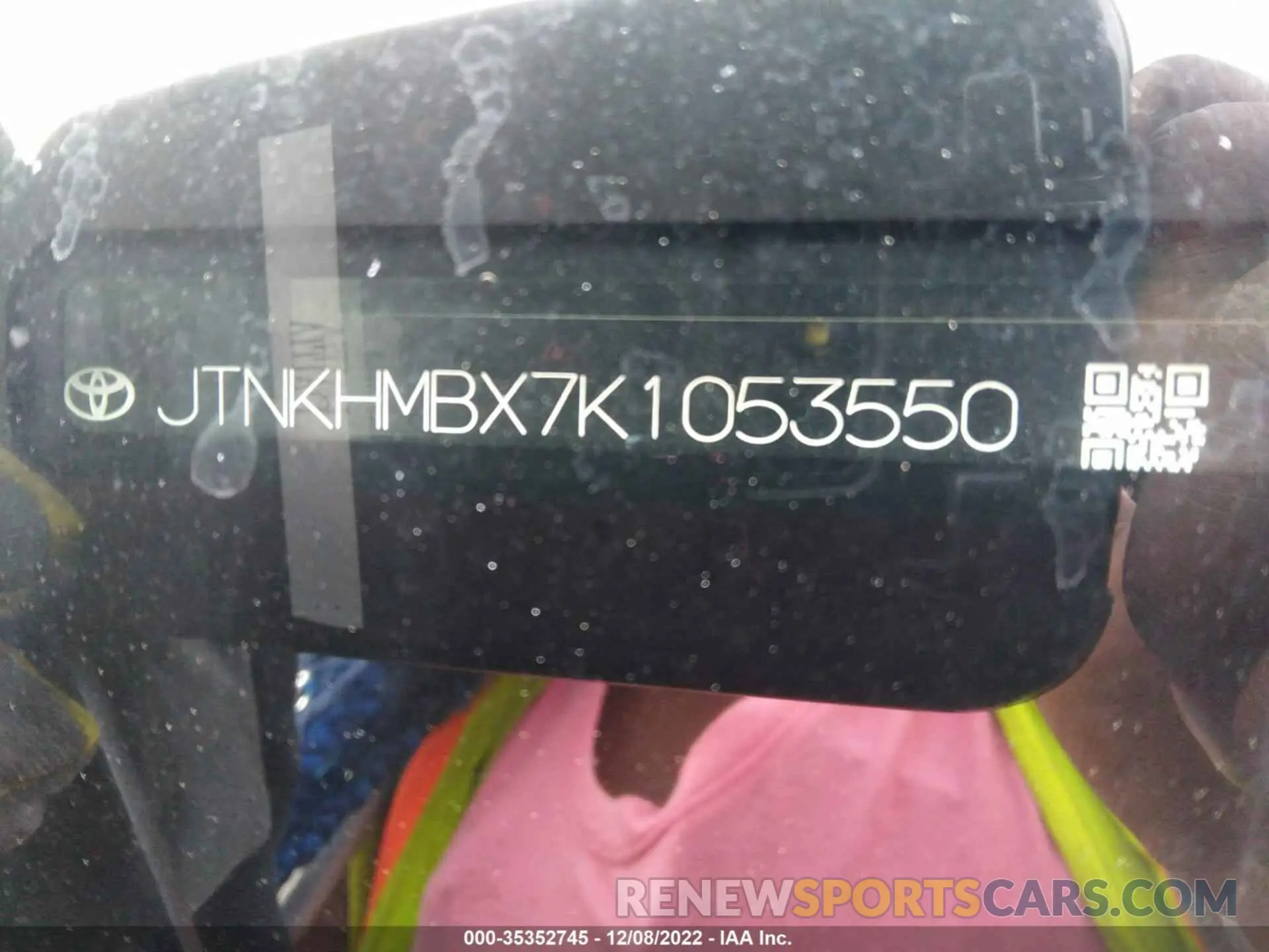 9 Photograph of a damaged car JTNKHMBX7K1053550 TOYOTA C-HR 2019