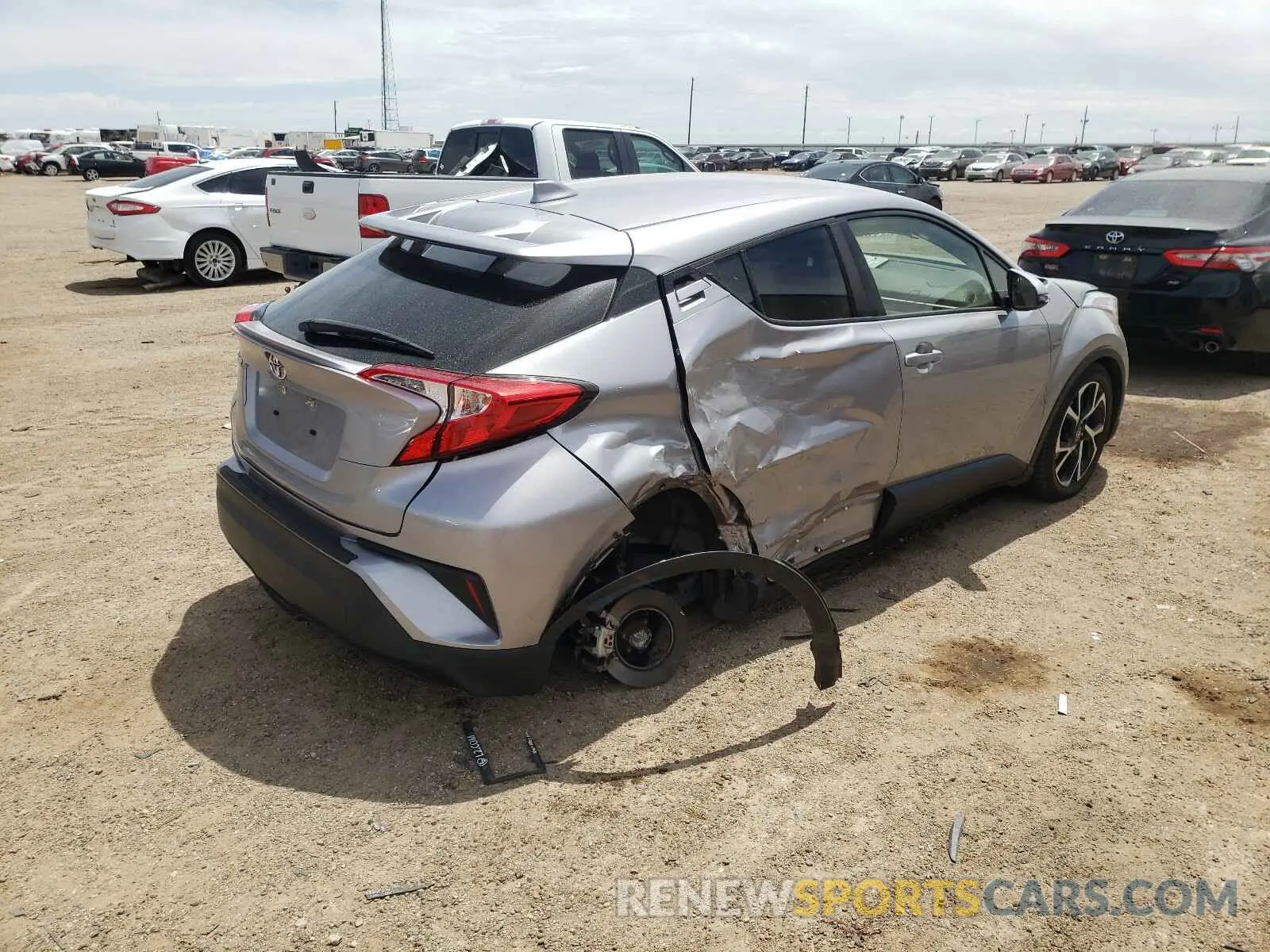 4 Photograph of a damaged car JTNKHMBX8K1015650 TOYOTA C-HR 2019