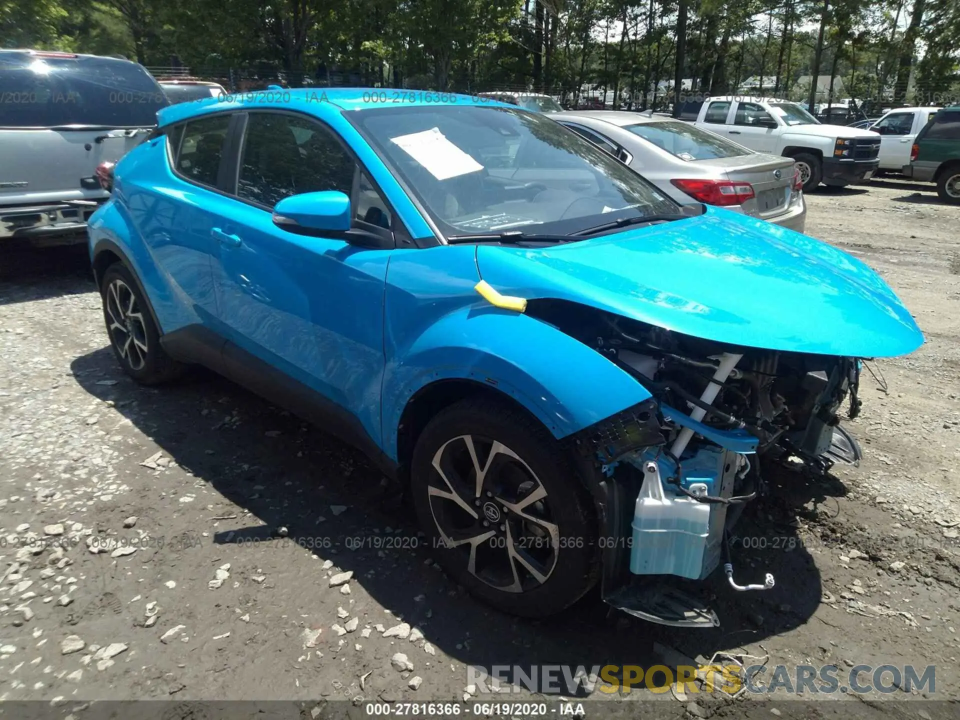 1 Photograph of a damaged car JTNKHMBX8K1018967 TOYOTA C-HR 2019