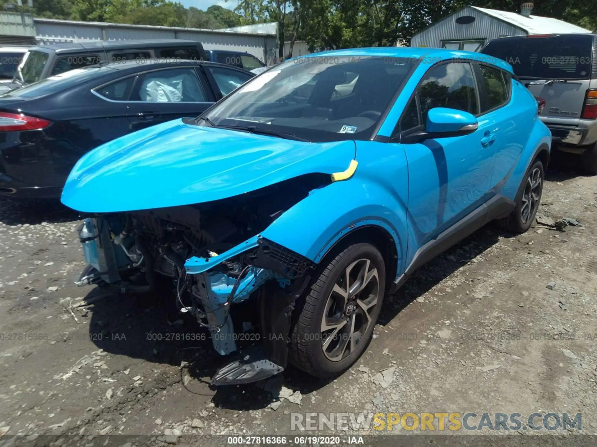 2 Photograph of a damaged car JTNKHMBX8K1018967 TOYOTA C-HR 2019
