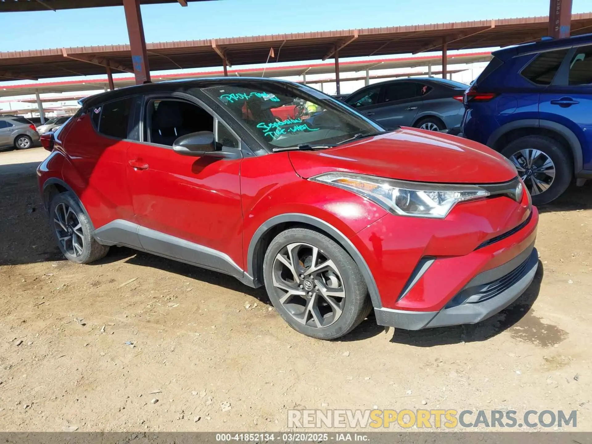 1 Фотография поврежденного автомобиля JTNKHMBX8K1032206 TOYOTA C-HR 2019