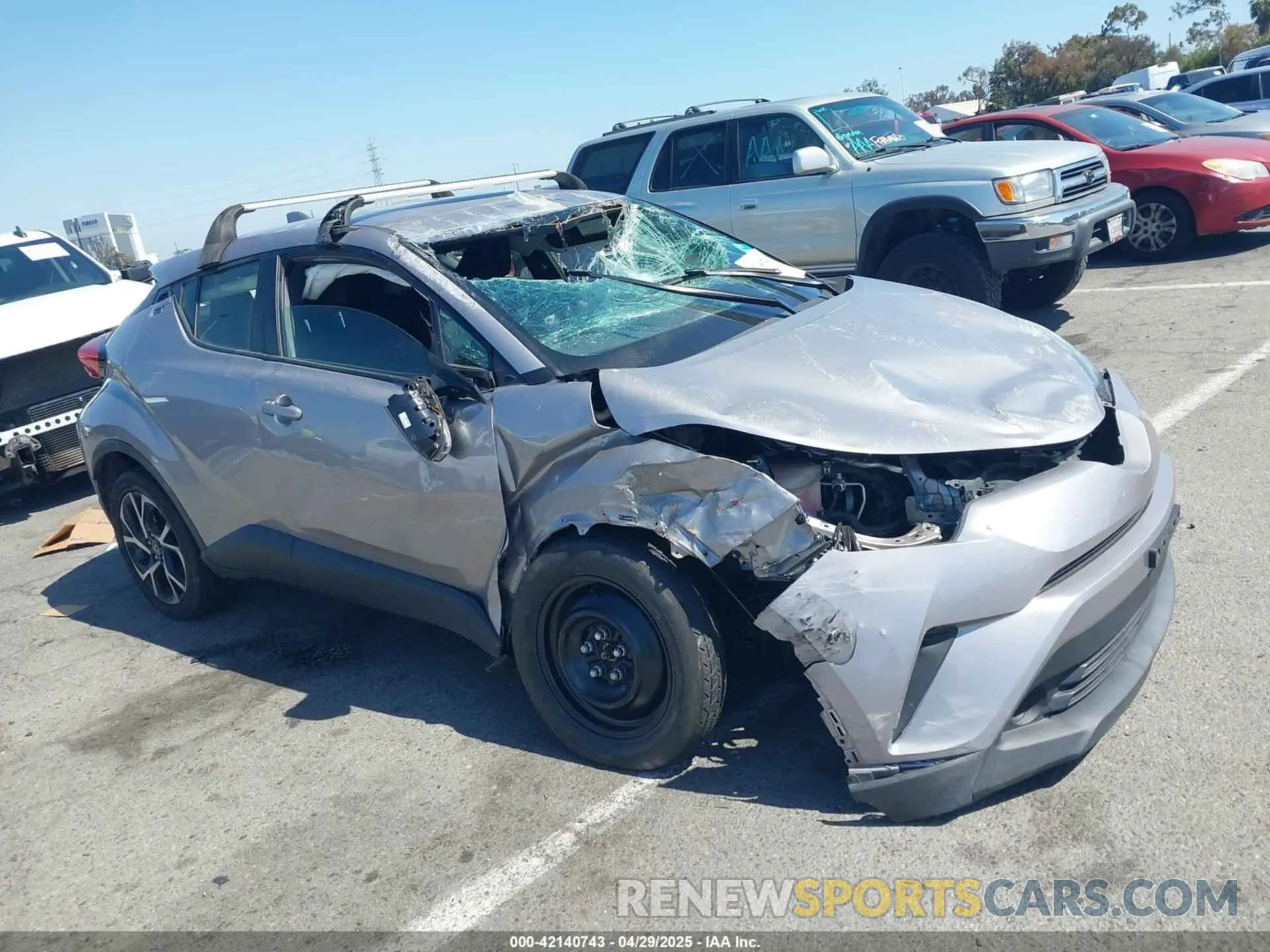 1 Photograph of a damaged car JTNKHMBX8K1046347 TOYOTA C-HR 2019