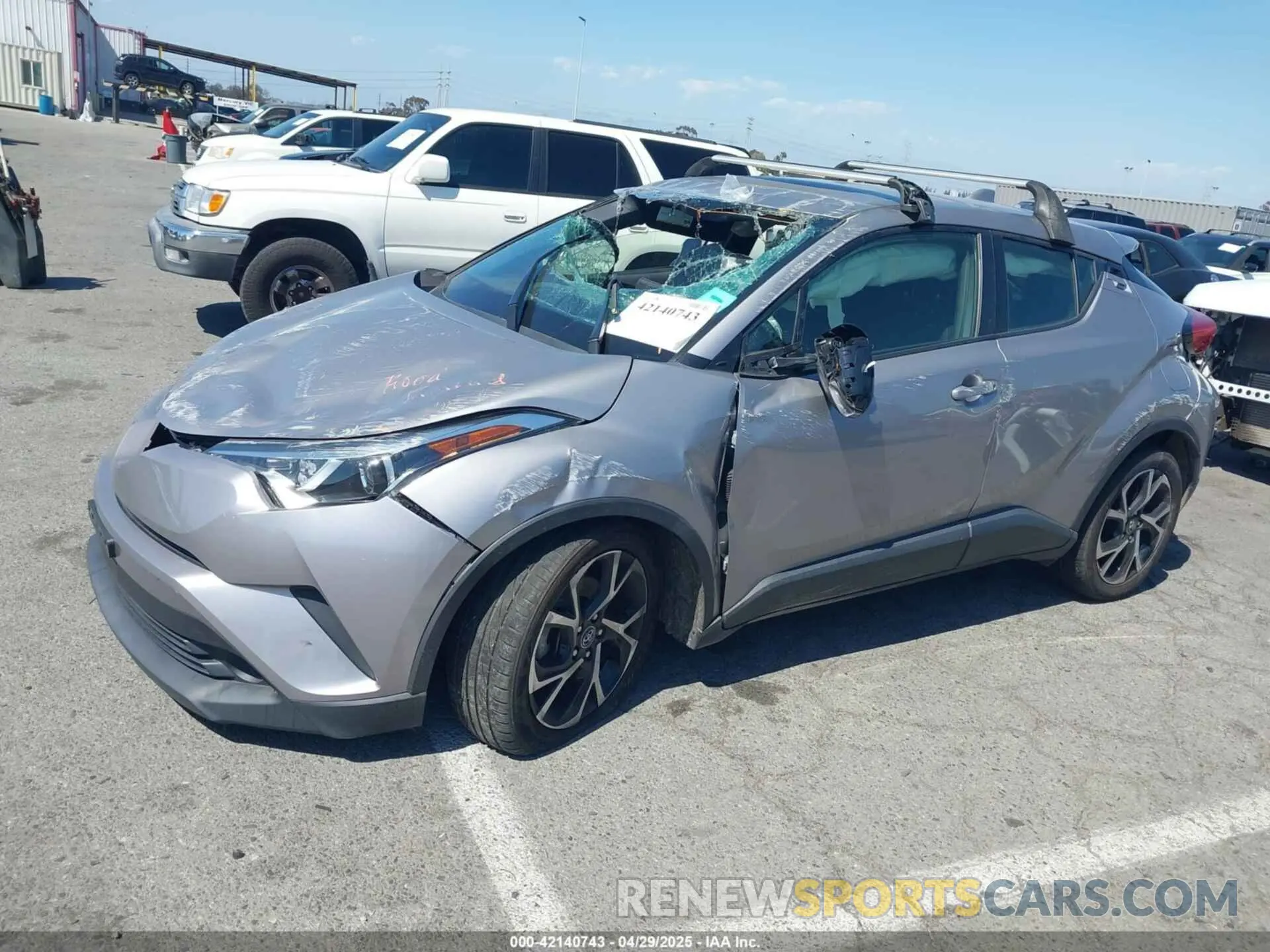 2 Photograph of a damaged car JTNKHMBX8K1046347 TOYOTA C-HR 2019