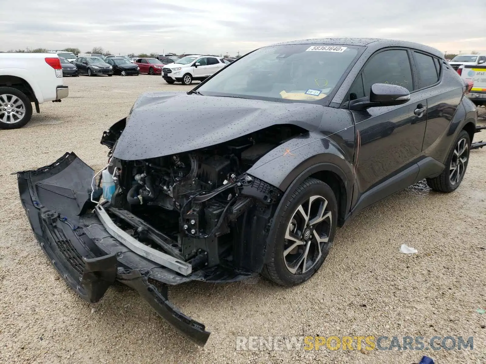 2 Photograph of a damaged car JTNKHMBX8K1053153 TOYOTA C-HR 2019