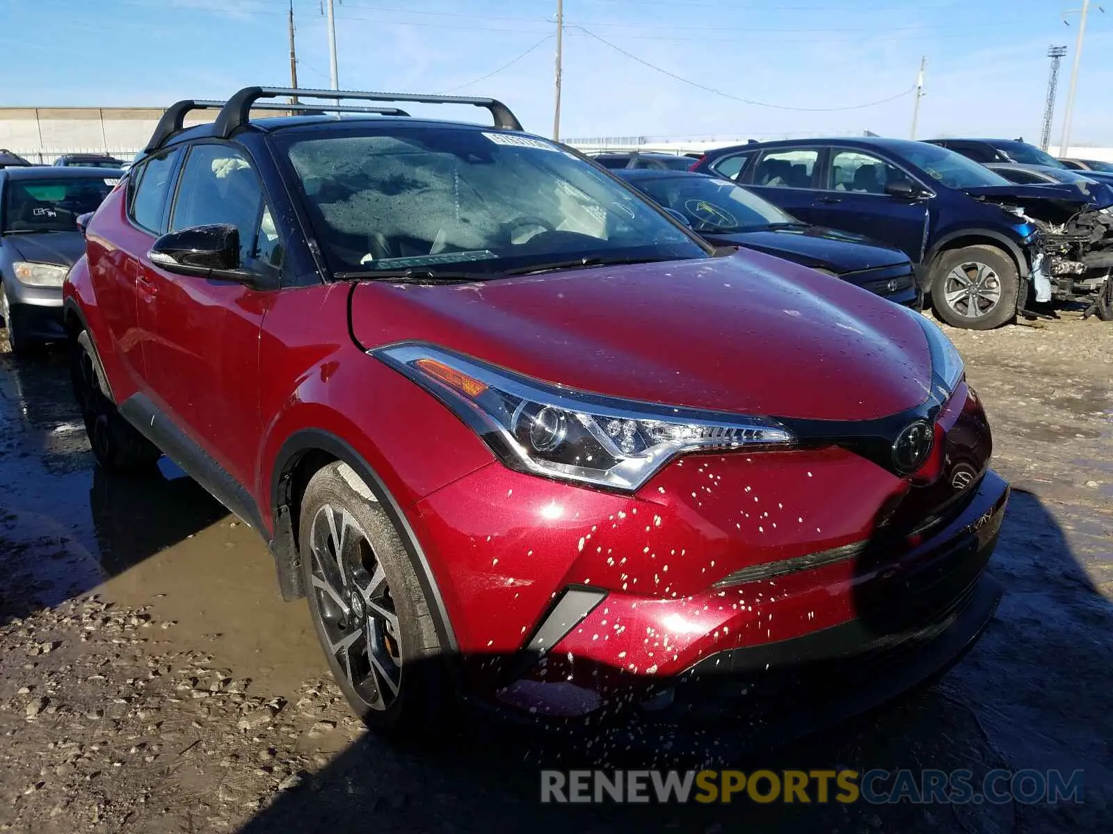 1 Photograph of a damaged car JTNKHMBX8K1058126 TOYOTA C-HR 2019