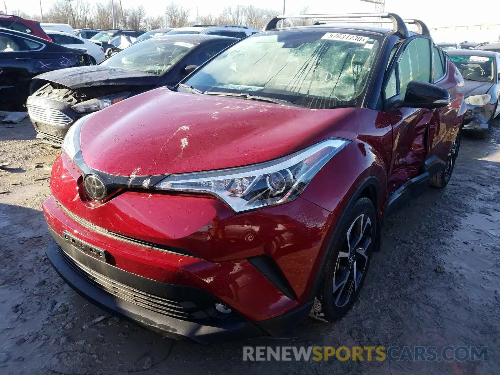 2 Photograph of a damaged car JTNKHMBX8K1058126 TOYOTA C-HR 2019