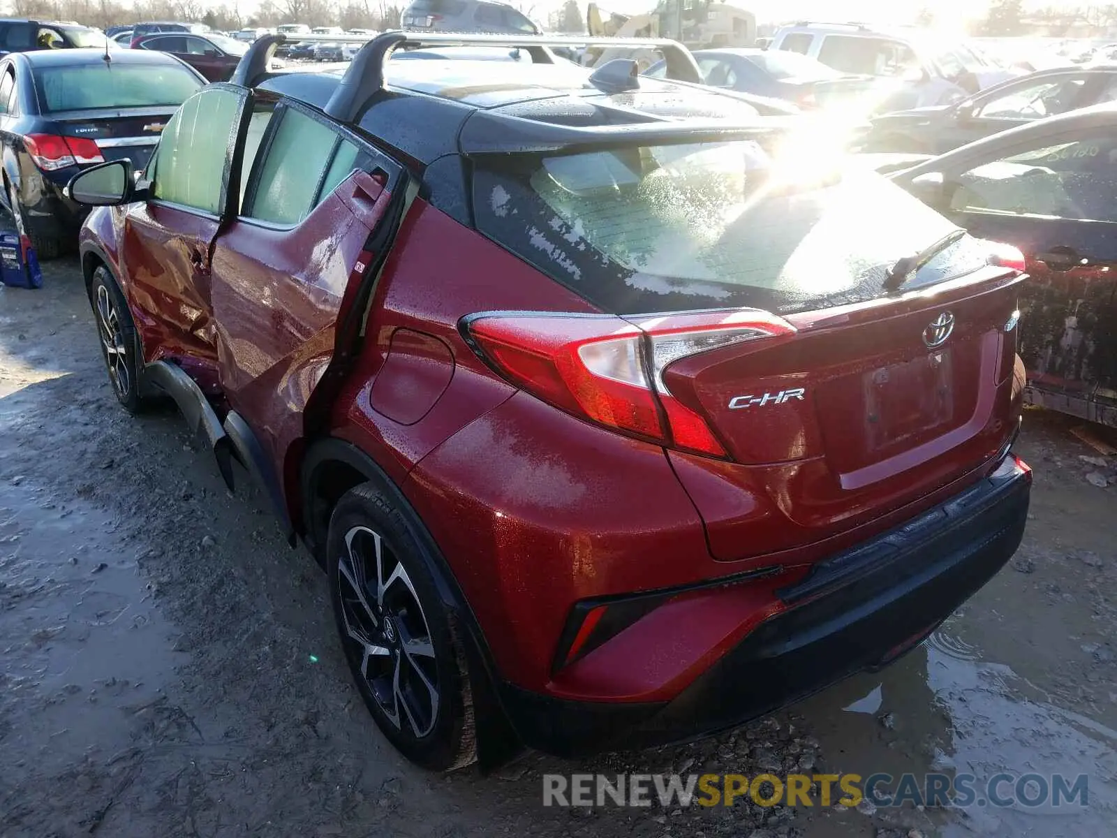 3 Photograph of a damaged car JTNKHMBX8K1058126 TOYOTA C-HR 2019