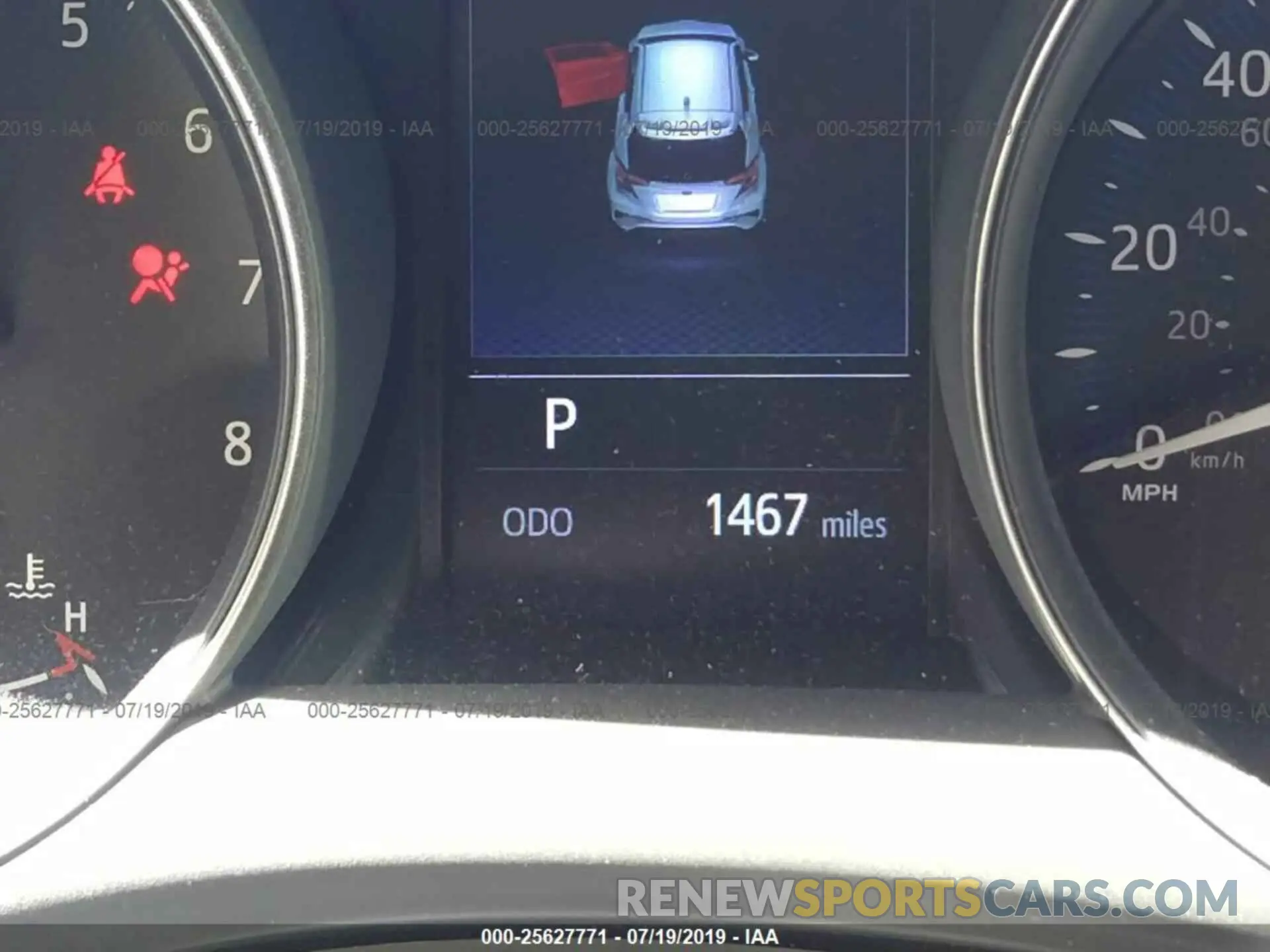 7 Photograph of a damaged car JTNKHMBX9K1020212 TOYOTA C-HR 2019
