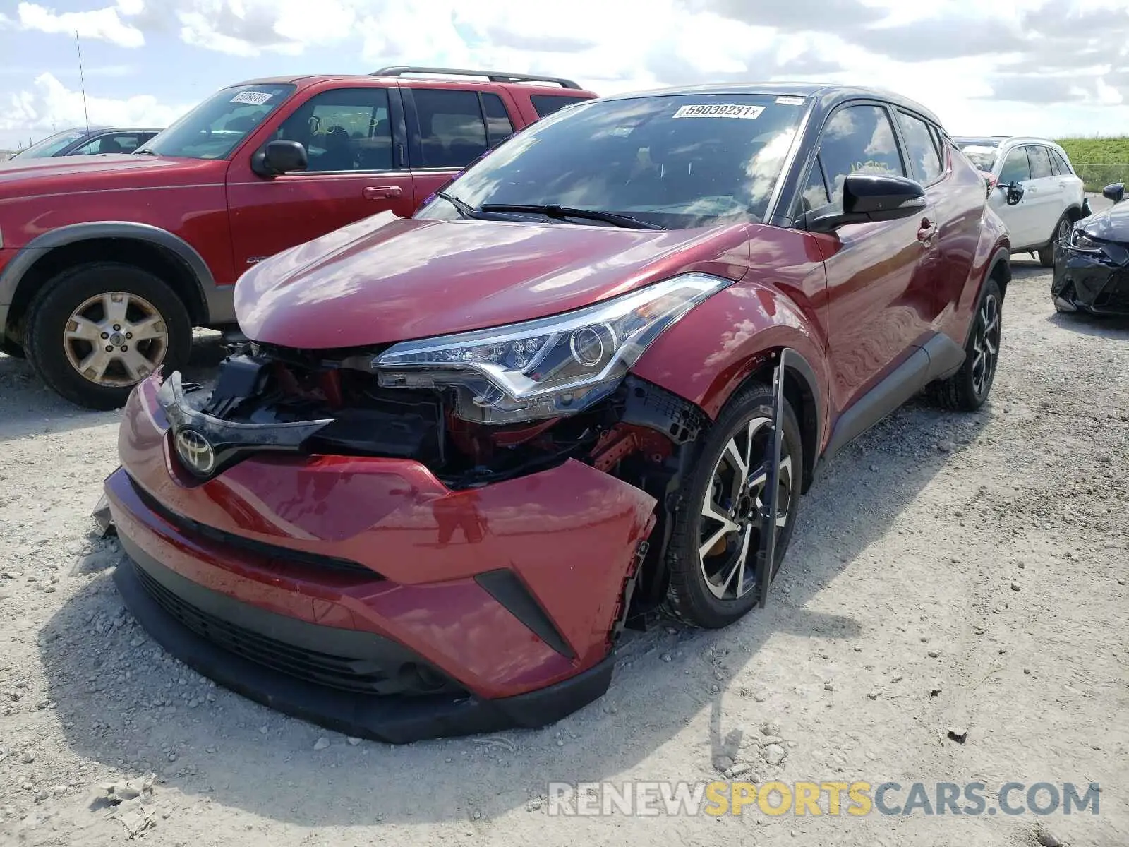 2 Photograph of a damaged car JTNKHMBX9K1047572 TOYOTA C-HR 2019