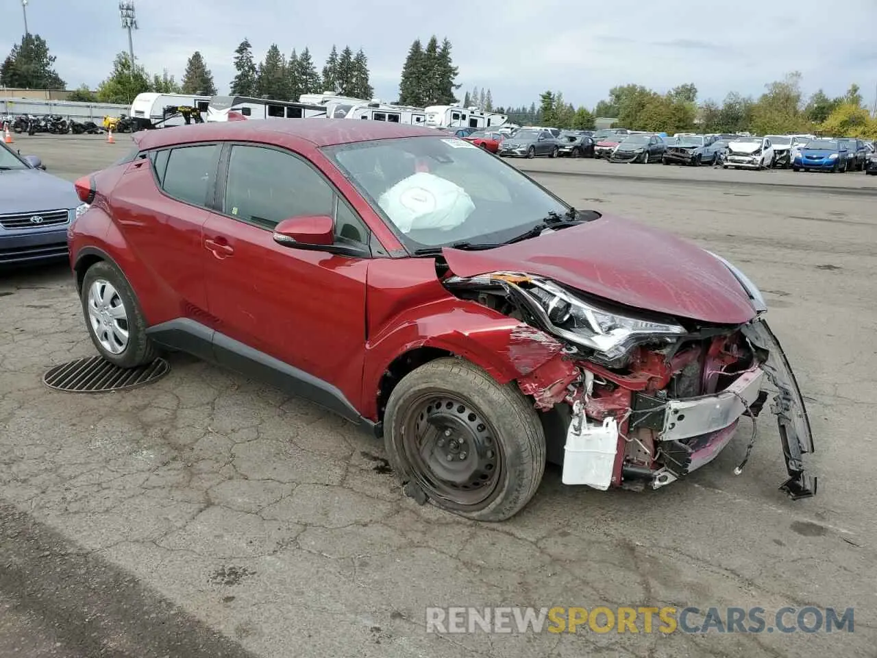 4 Фотография поврежденного автомобиля JTNKHMBX9K1050360 TOYOTA C-HR 2019