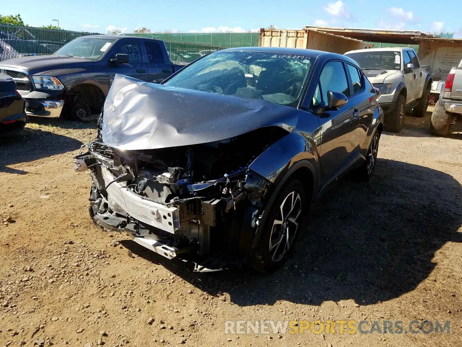 2 Photograph of a damaged car JTNKHMBXXK1031767 TOYOTA C-HR 2019