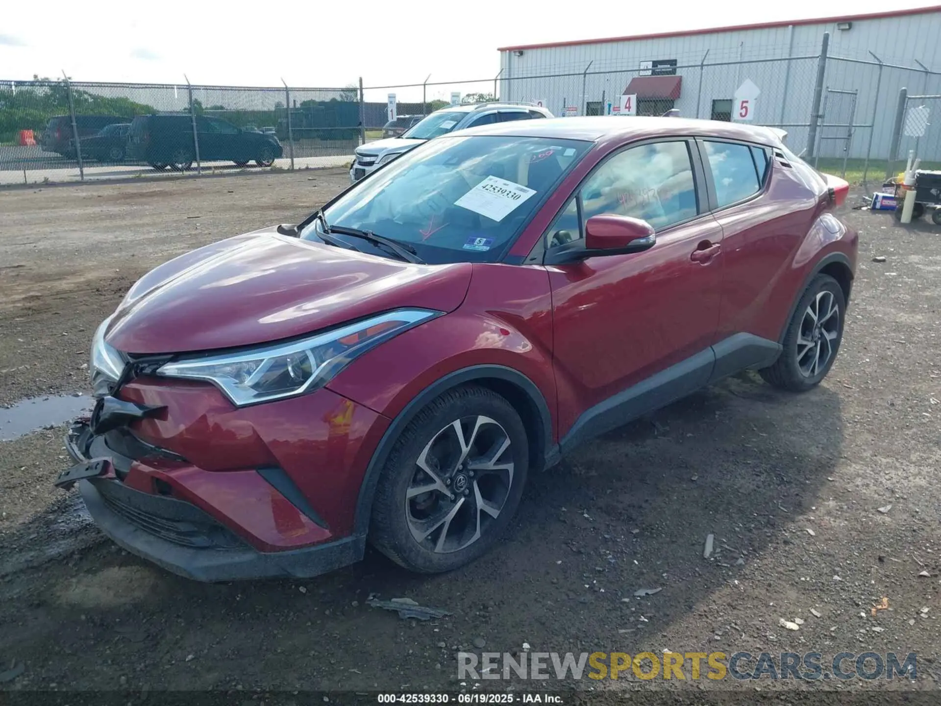 2 Photograph of a damaged car NMTKHMBX1KR083911 TOYOTA C-HR 2019