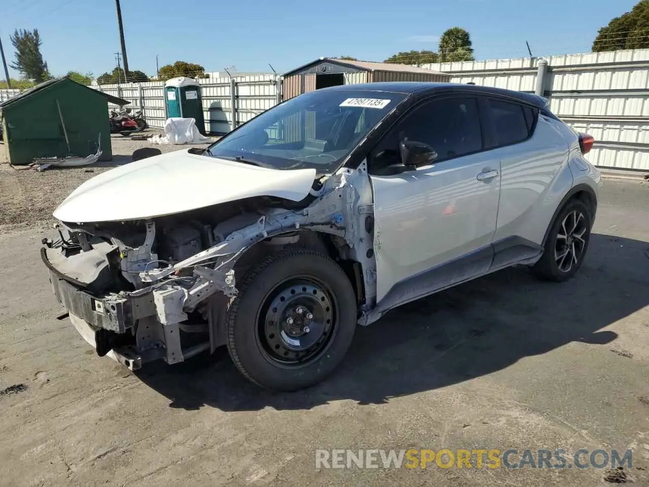 1 Photograph of a damaged car NMTKHMBX3KR075311 TOYOTA C-HR 2019