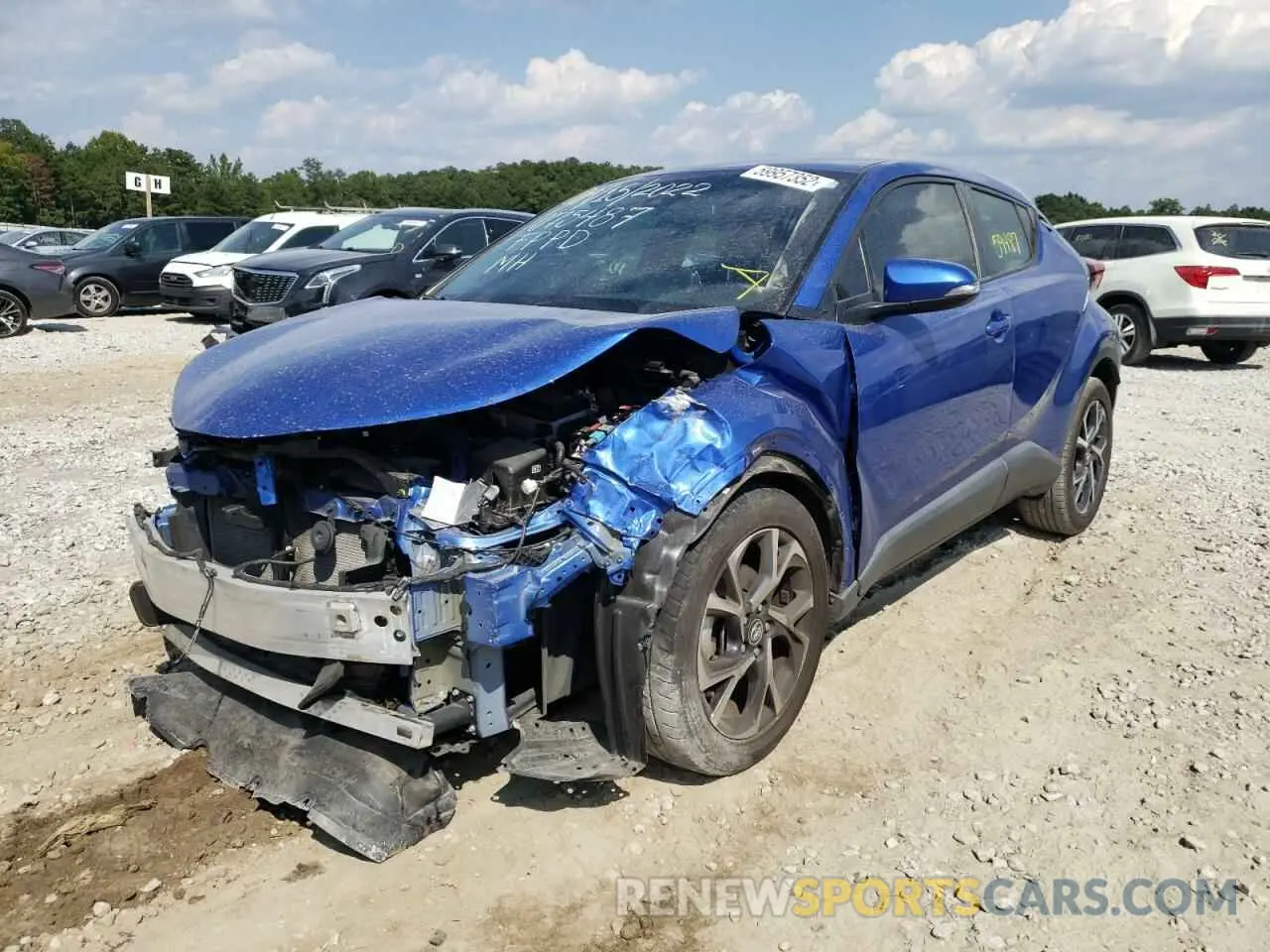 2 Photograph of a damaged car NMTKHMBX7KR075487 TOYOTA C-HR 2019