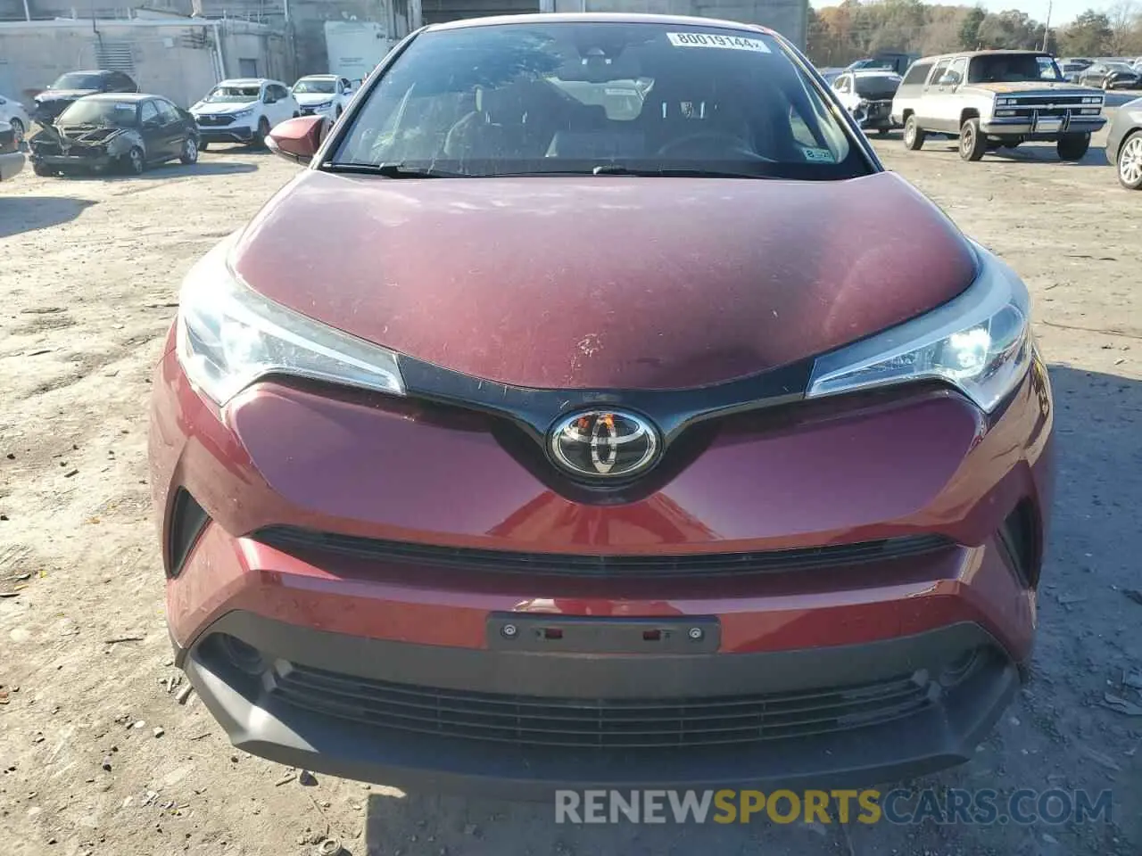 5 Фотография поврежденного автомобиля NMTKHMBX7KR092029 TOYOTA C-HR 2019