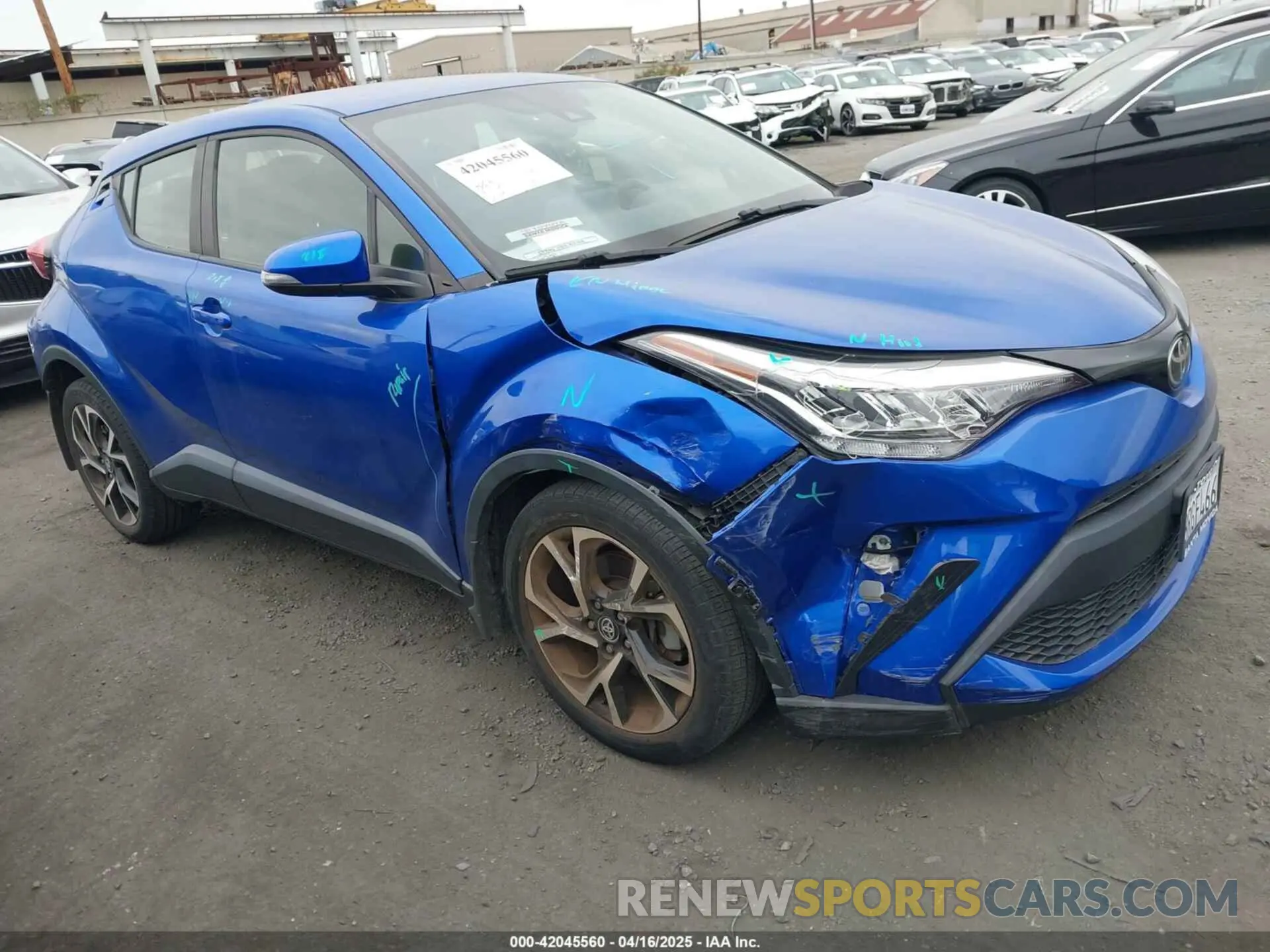 1 Фотография поврежденного автомобиля JTNKHMBX1L1077246 TOYOTA C-HR 2020