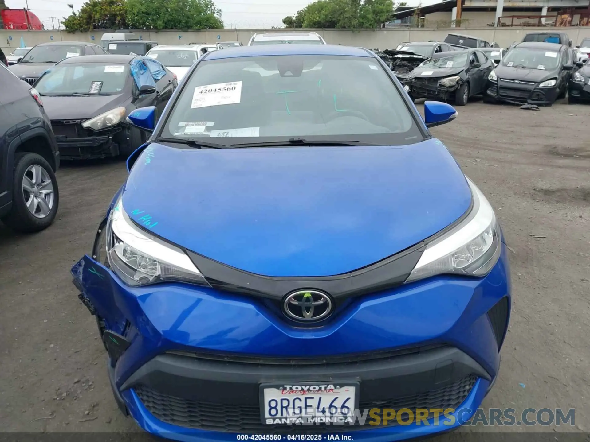 13 Фотография поврежденного автомобиля JTNKHMBX1L1077246 TOYOTA C-HR 2020