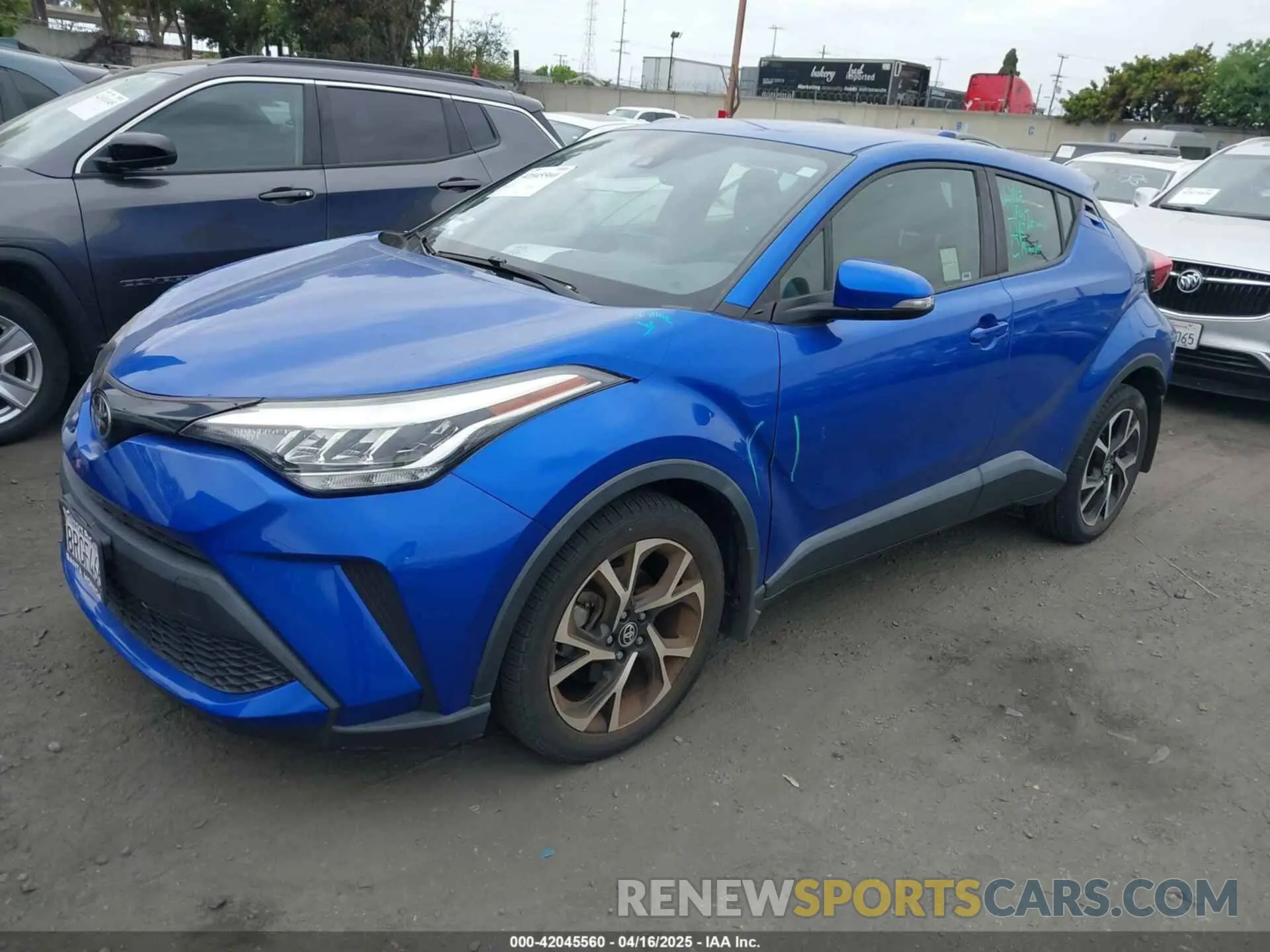 2 Фотография поврежденного автомобиля JTNKHMBX1L1077246 TOYOTA C-HR 2020