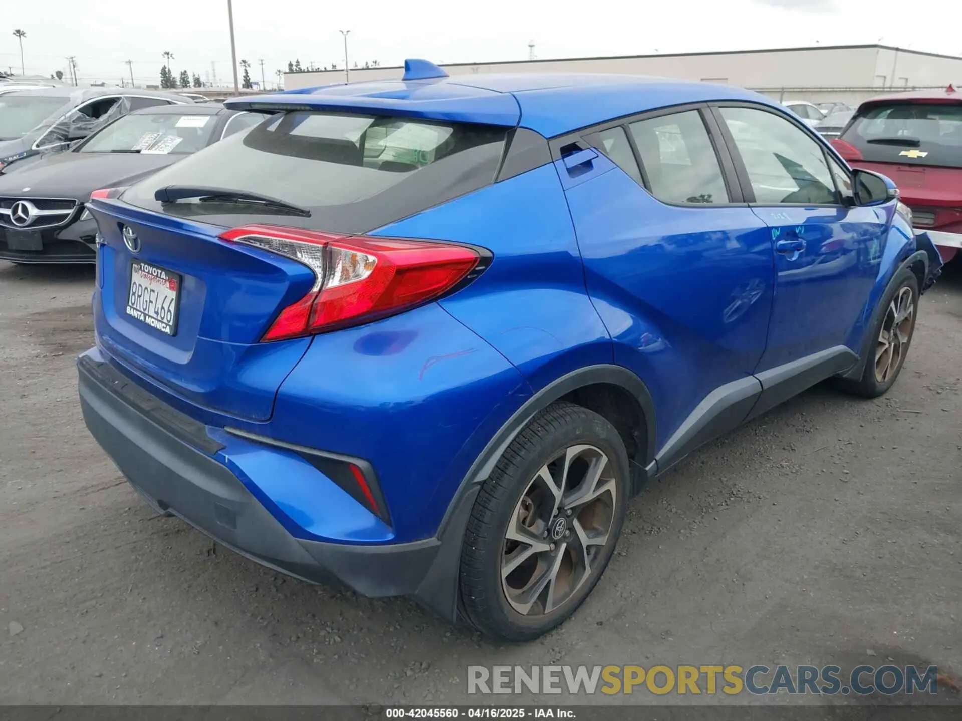4 Фотография поврежденного автомобиля JTNKHMBX1L1077246 TOYOTA C-HR 2020