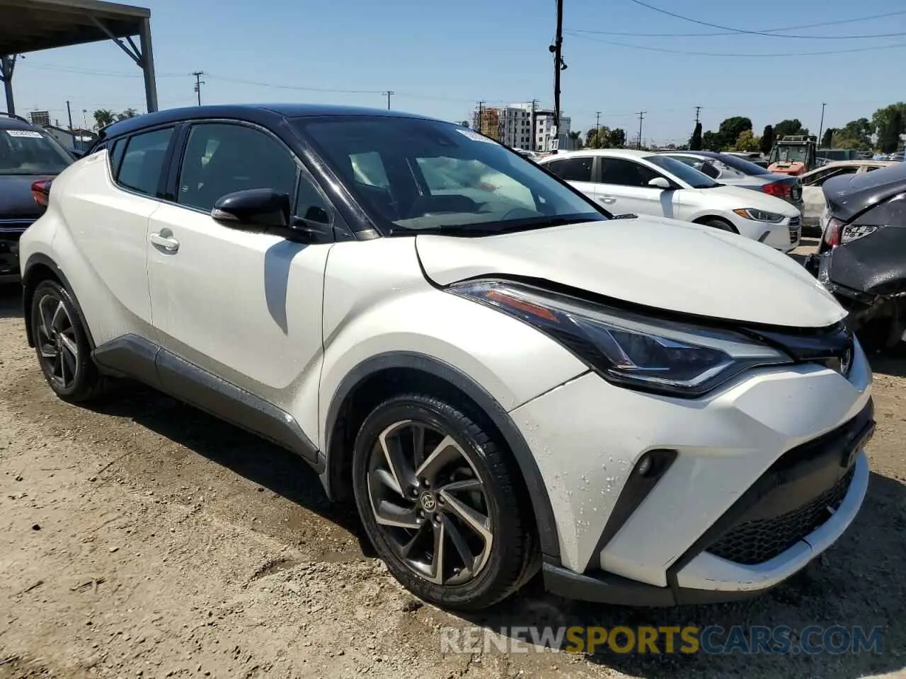 4 Фотография поврежденного автомобиля JTNKHMBX3L1074624 TOYOTA C-HR 2020