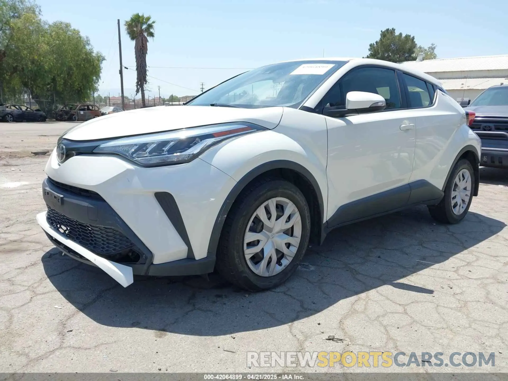 2 Photograph of a damaged car JTNKHMBX3L1074882 TOYOTA C-HR 2020