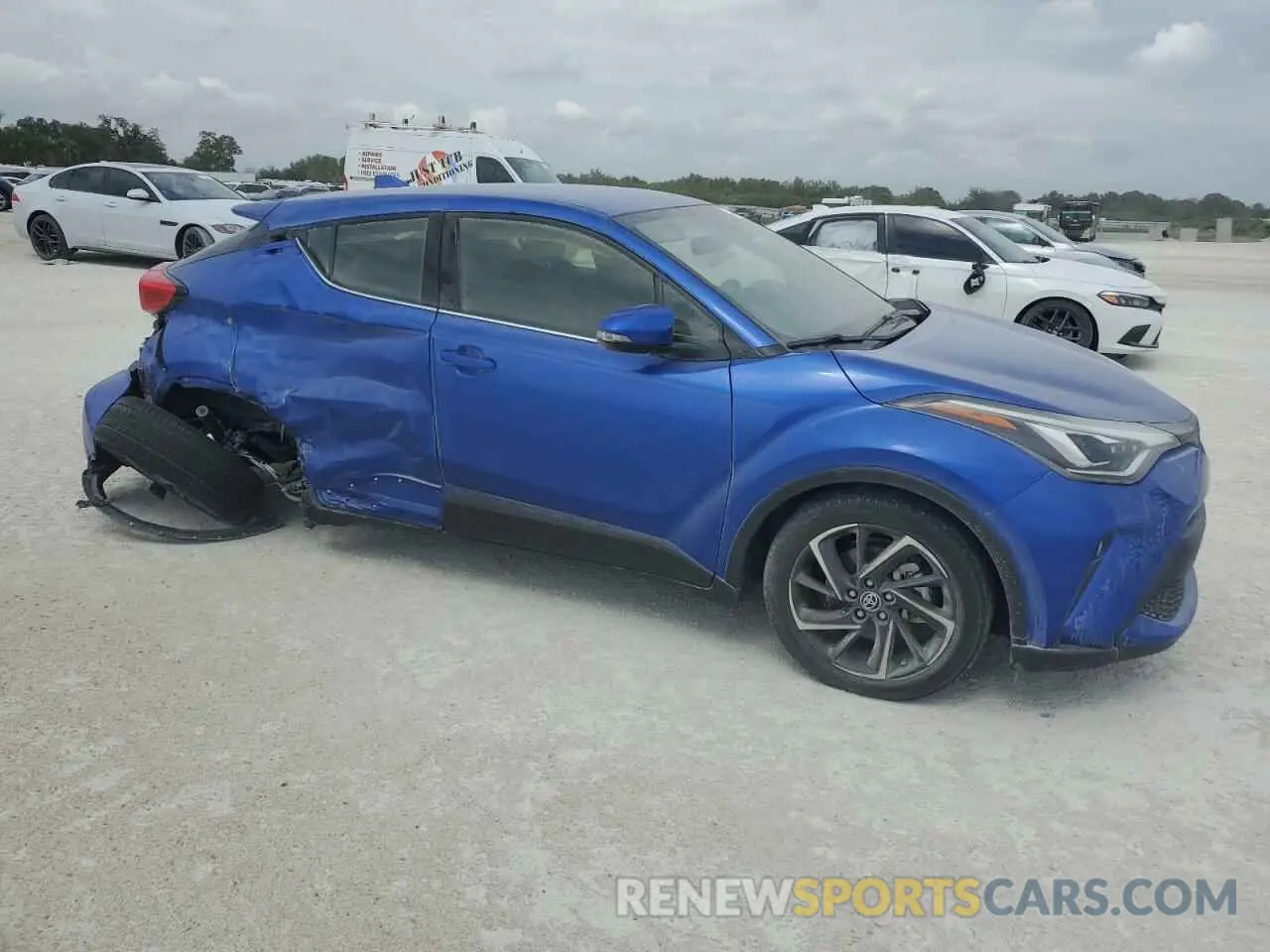 4 Фотография поврежденного автомобиля JTNKHMBX3L1092671 TOYOTA C-HR 2020