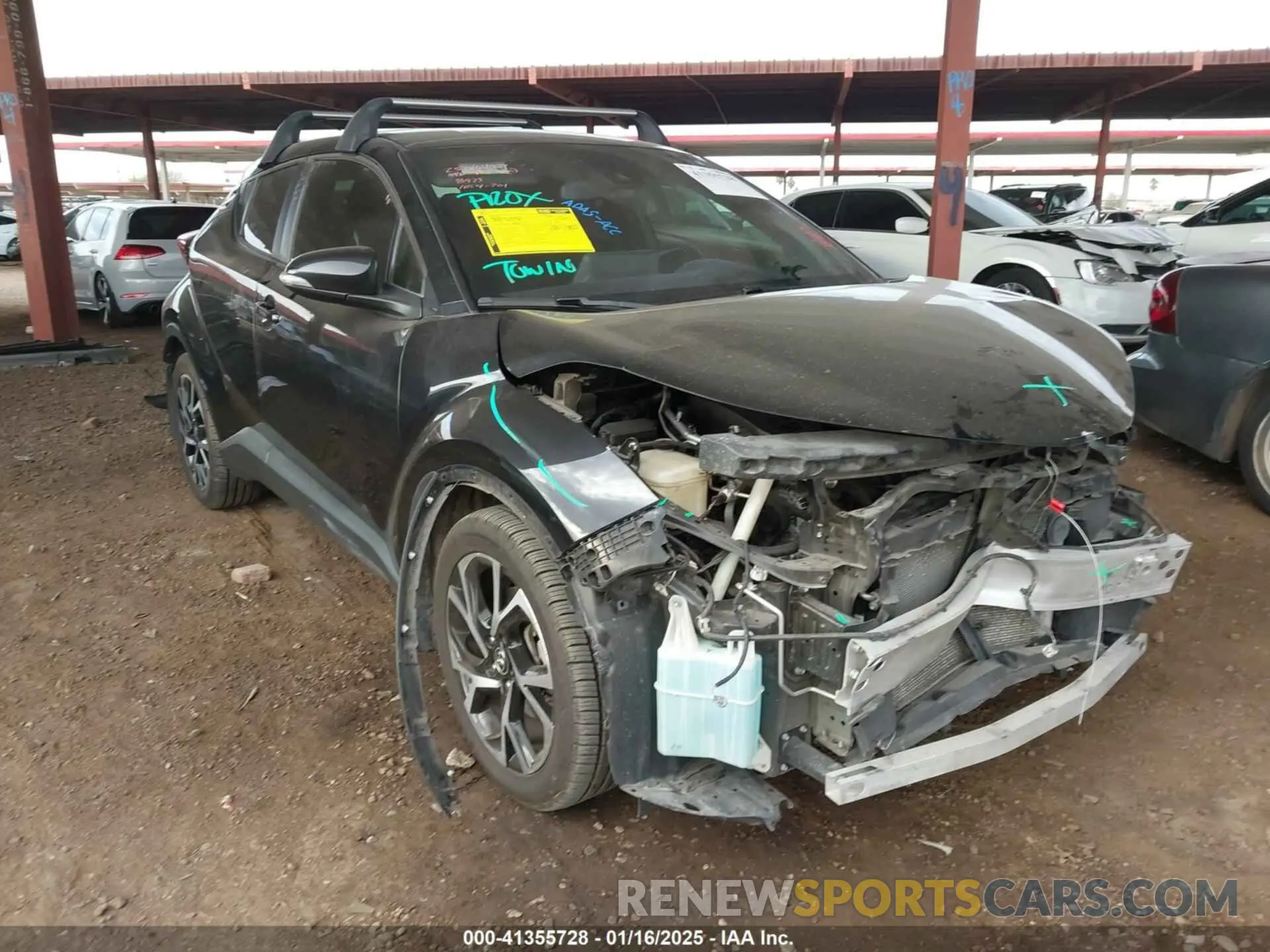 1 Photograph of a damaged car JTNKHMBX4L1078973 TOYOTA C-HR 2020