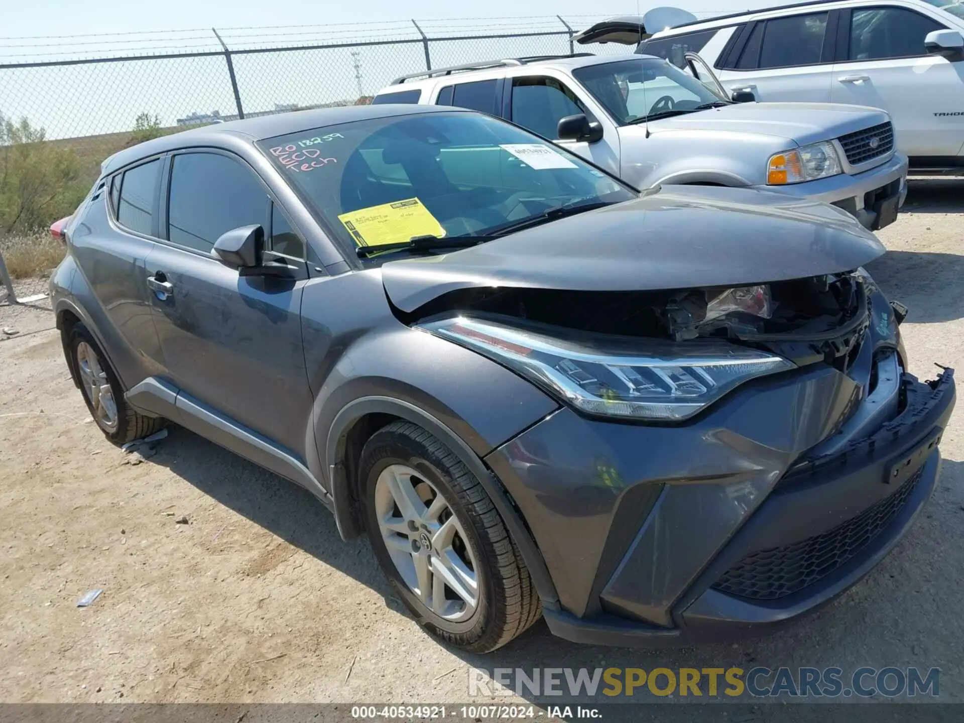 1 Photograph of a damaged car JTNKHMBX6L1070082 TOYOTA C-HR 2020