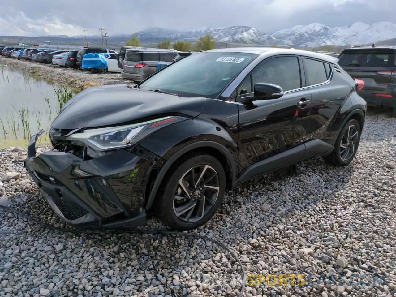 1 Photograph of a damaged car JTNKHMBX6L1075136 TOYOTA C-HR 2020