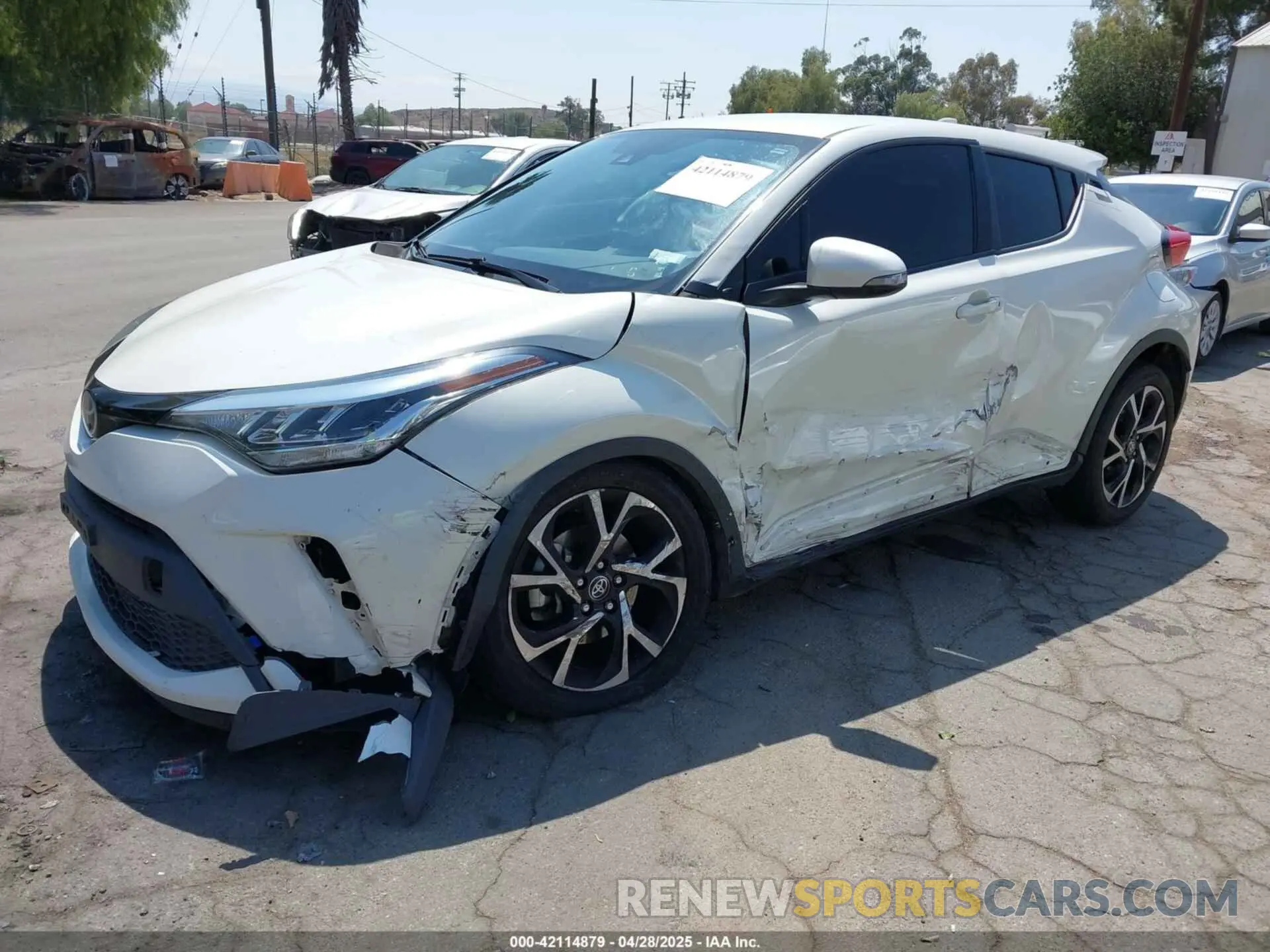2 Фотография поврежденного автомобиля JTNKHMBX7L1065618 TOYOTA C-HR 2020