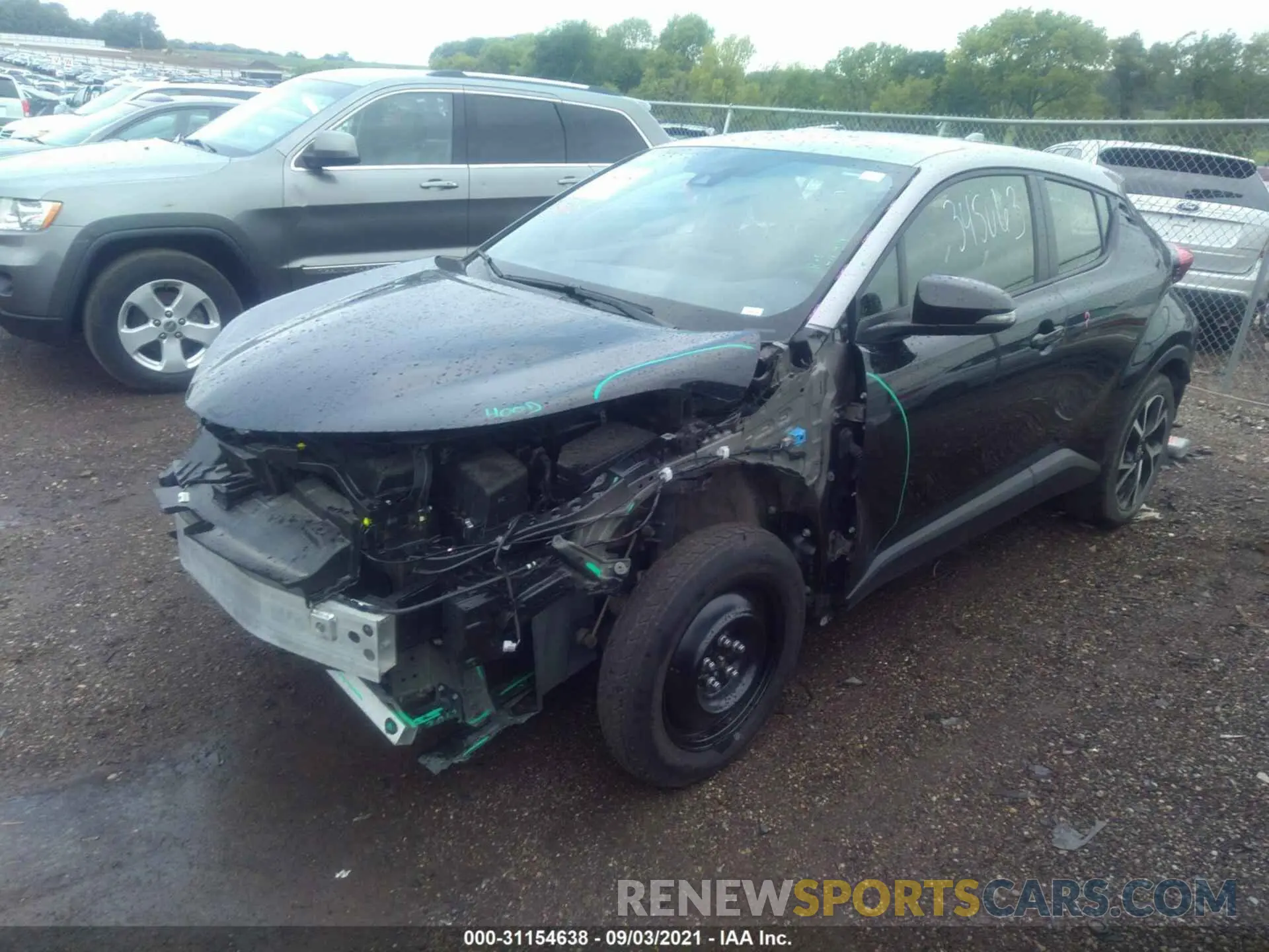 2 Photograph of a damaged car JTNKHMBX7L1087554 TOYOTA C-HR 2020