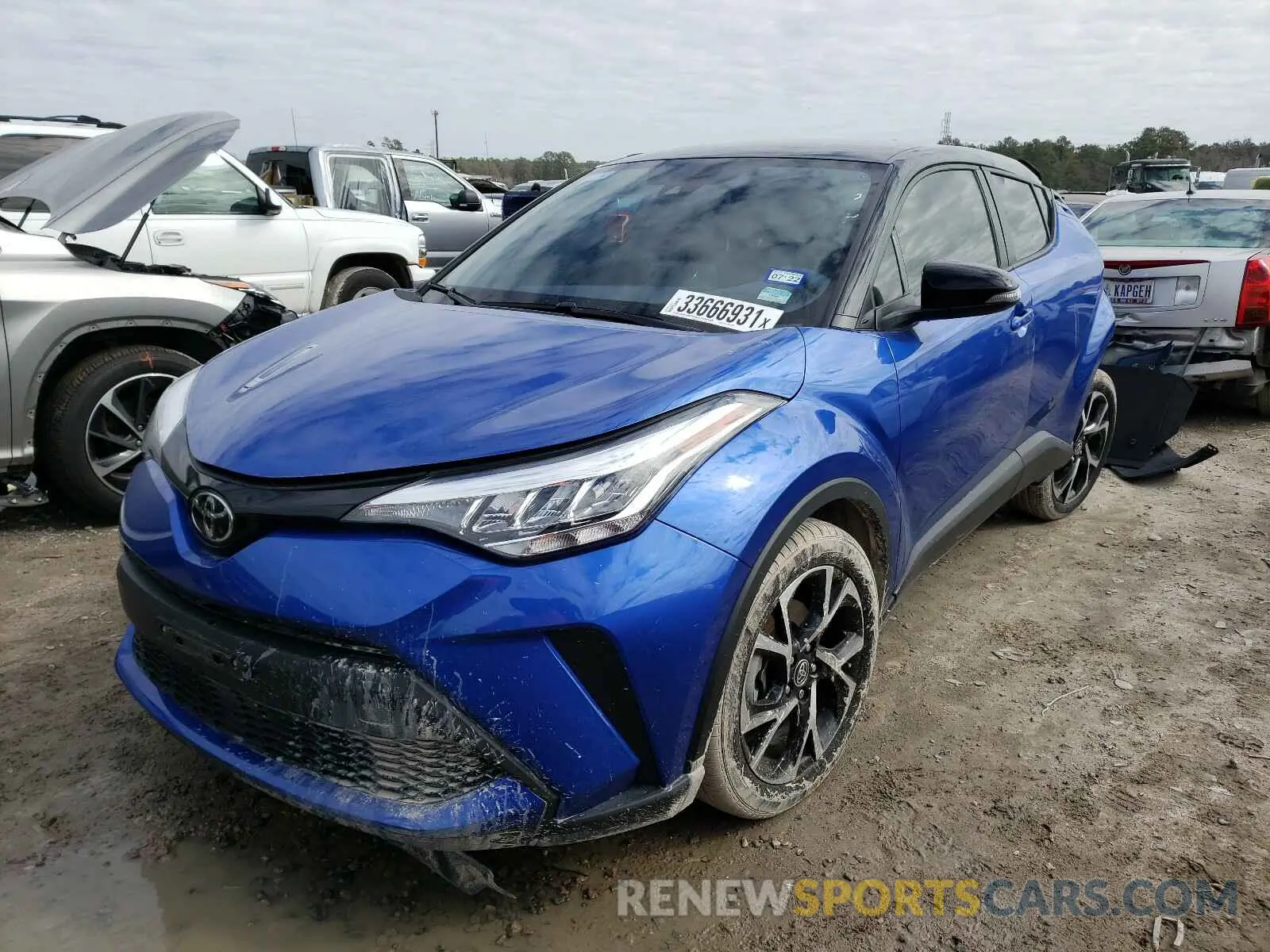 2 Photograph of a damaged car JTNKHMBX9L1086616 TOYOTA C-HR 2020