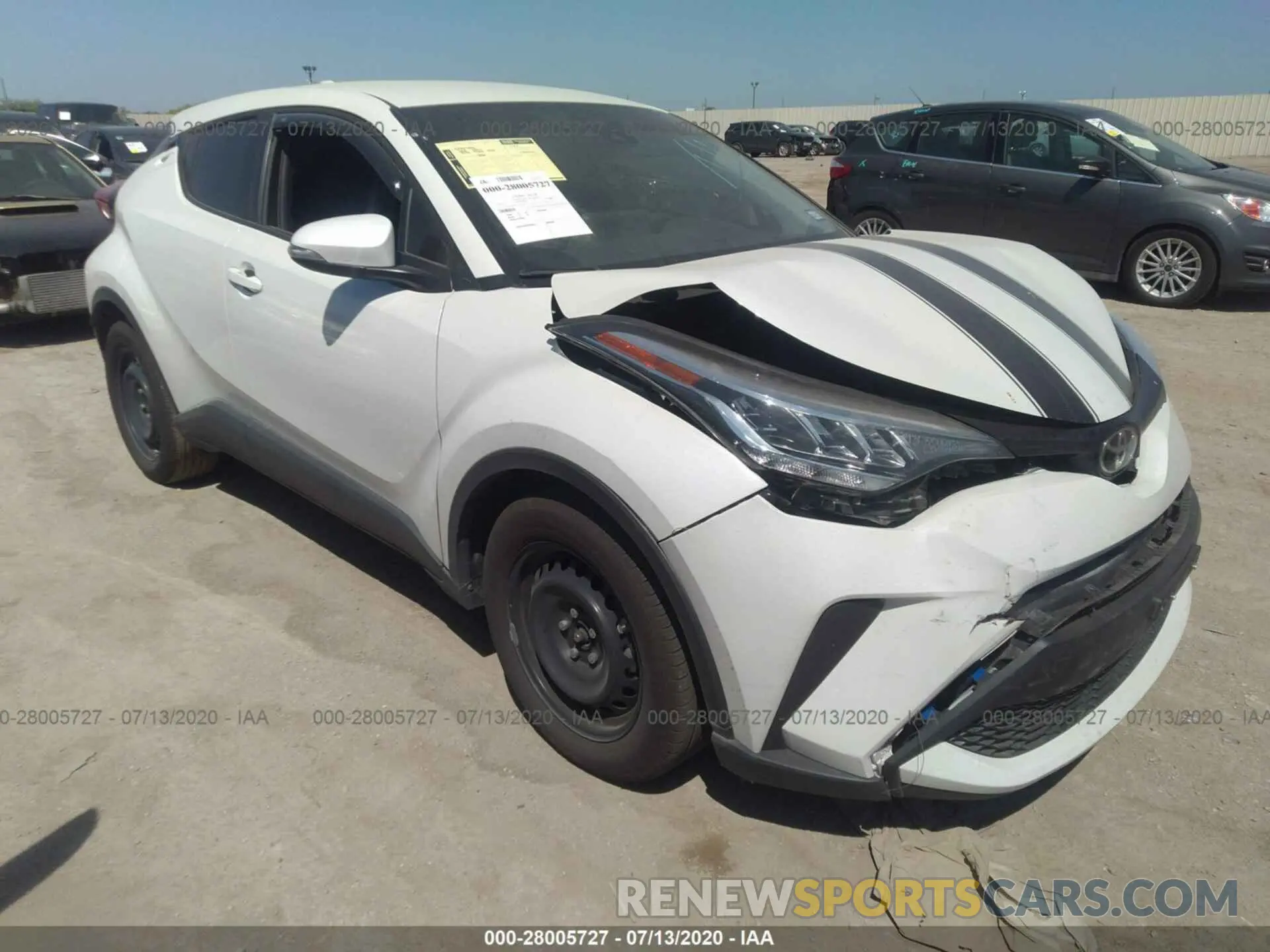 1 Photograph of a damaged car JTNKHMBXXL1073874 TOYOTA C-HR 2020