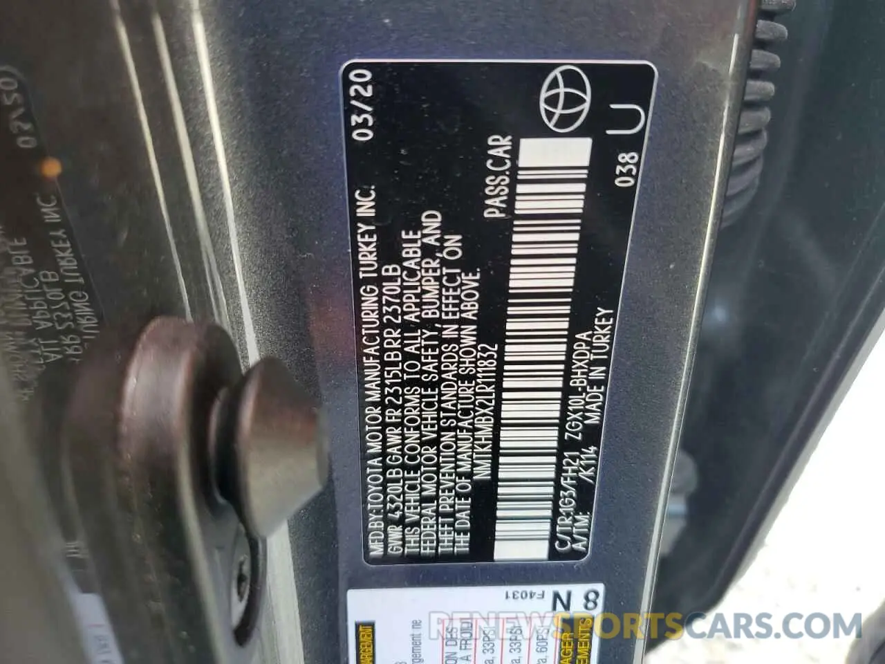 14 Фотография поврежденного автомобиля NMTKHMBX2LR111832 TOYOTA C-HR 2020