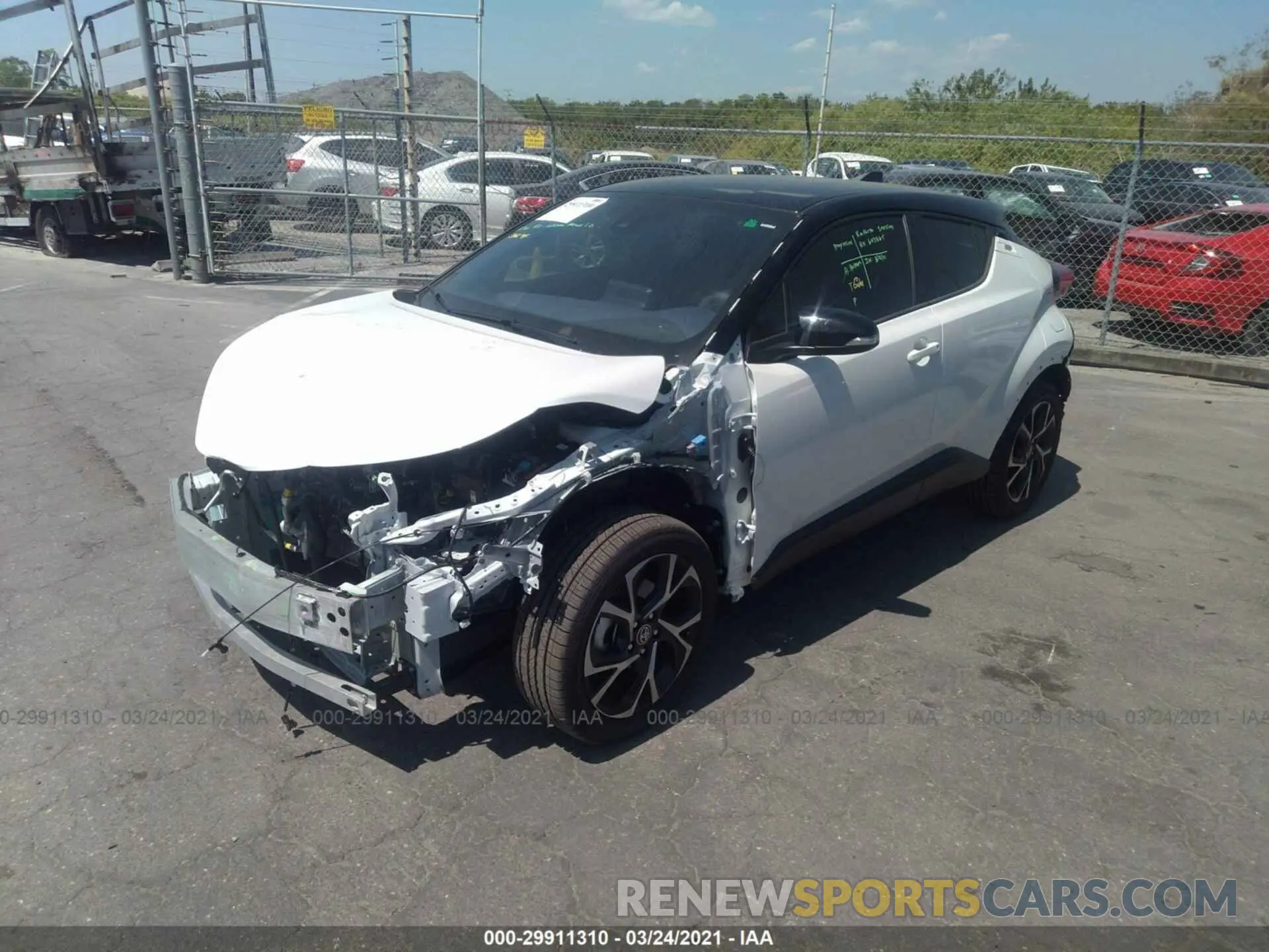 2 Photograph of a damaged car NMTKHMBX6LR114233 TOYOTA C-HR 2020