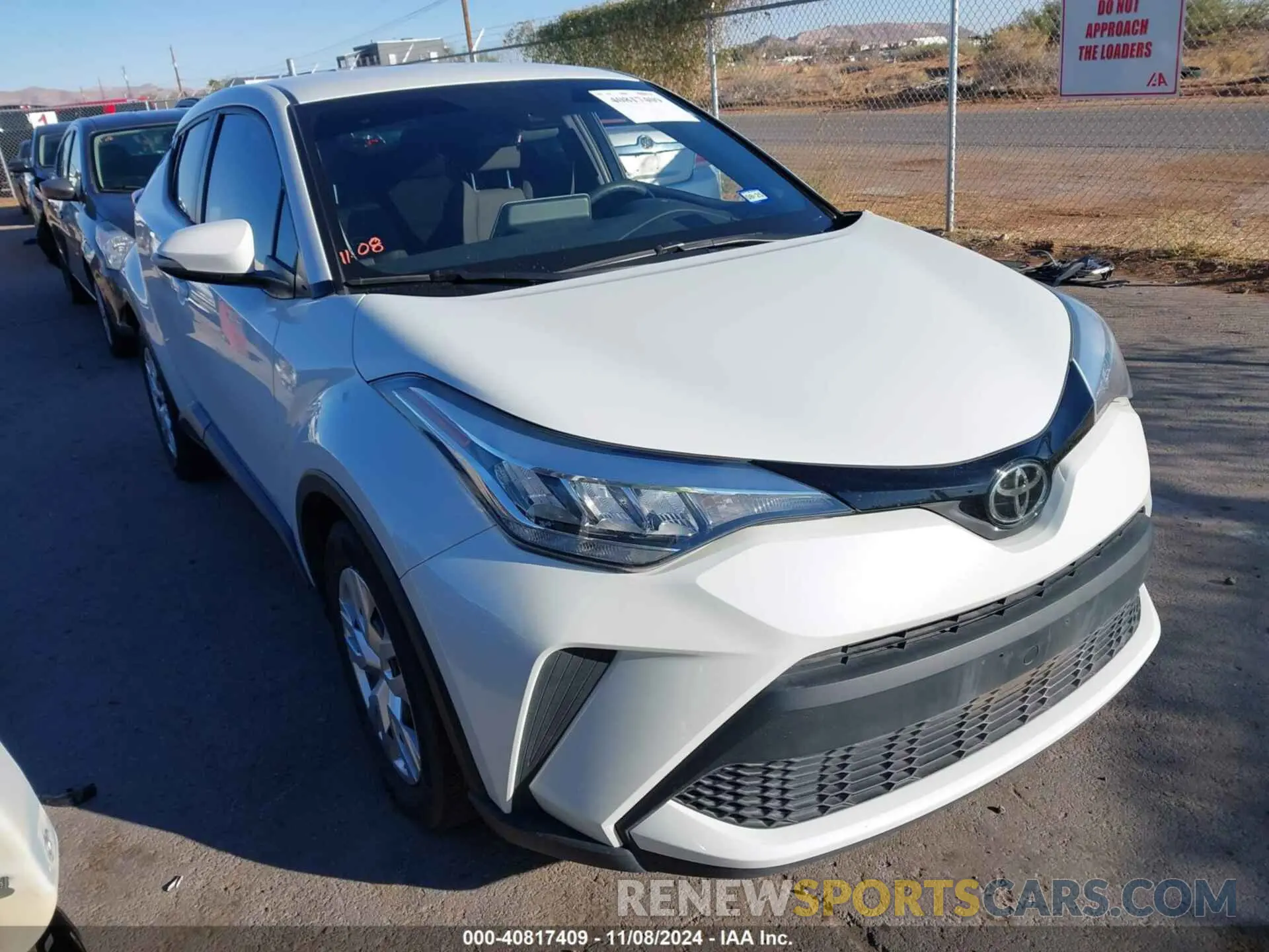1 Photograph of a damaged car NMTKHMBXXLR118477 TOYOTA C-HR 2020