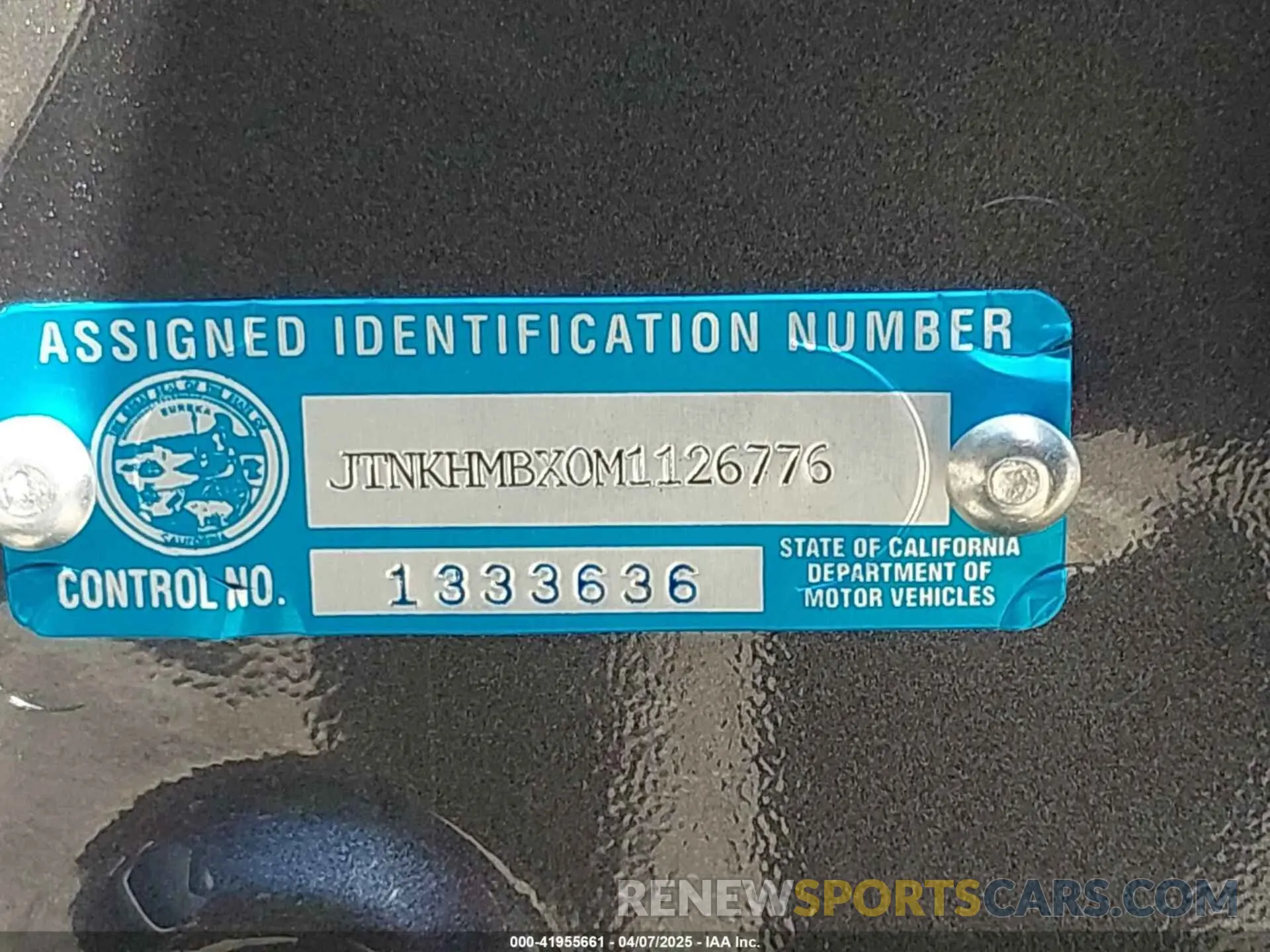 9 Фотография поврежденного автомобиля JTNKHMBX0M1126776 TOYOTA C-HR 2021