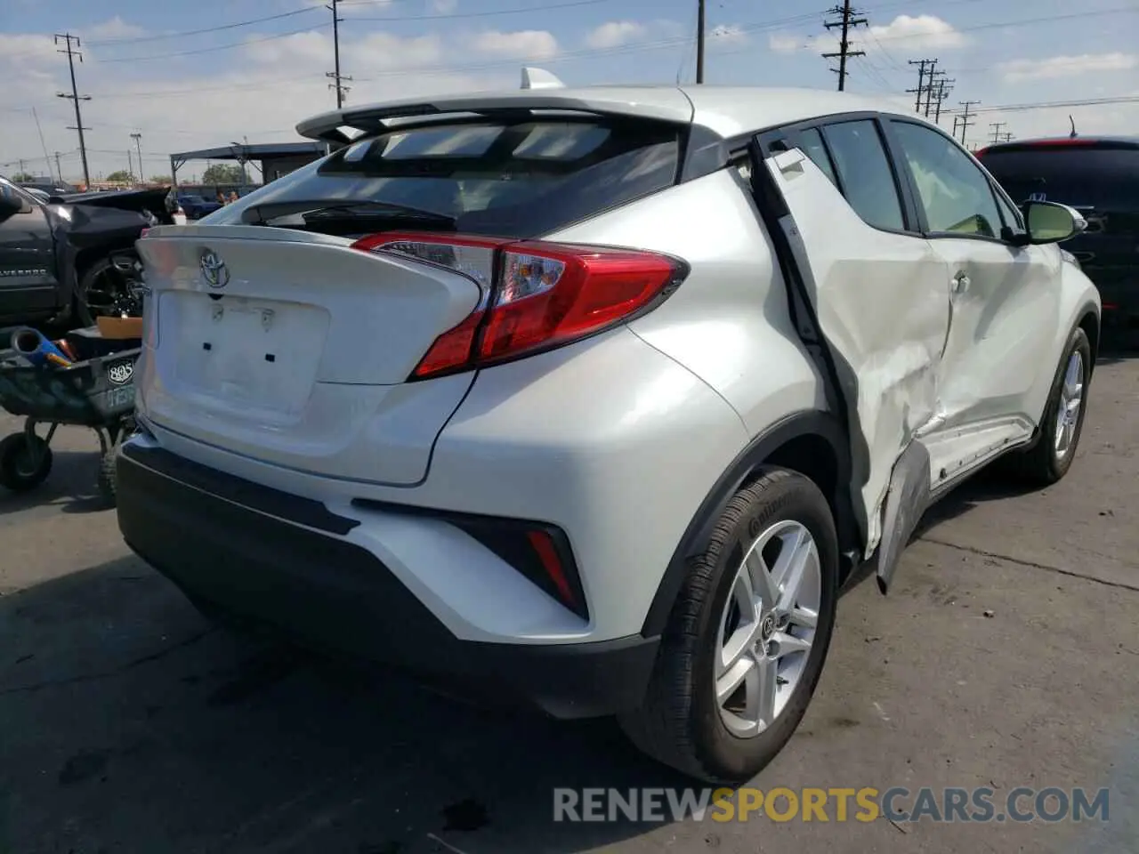 4 Photograph of a damaged car JTNKHMBX1M1095912 TOYOTA C-HR 2021