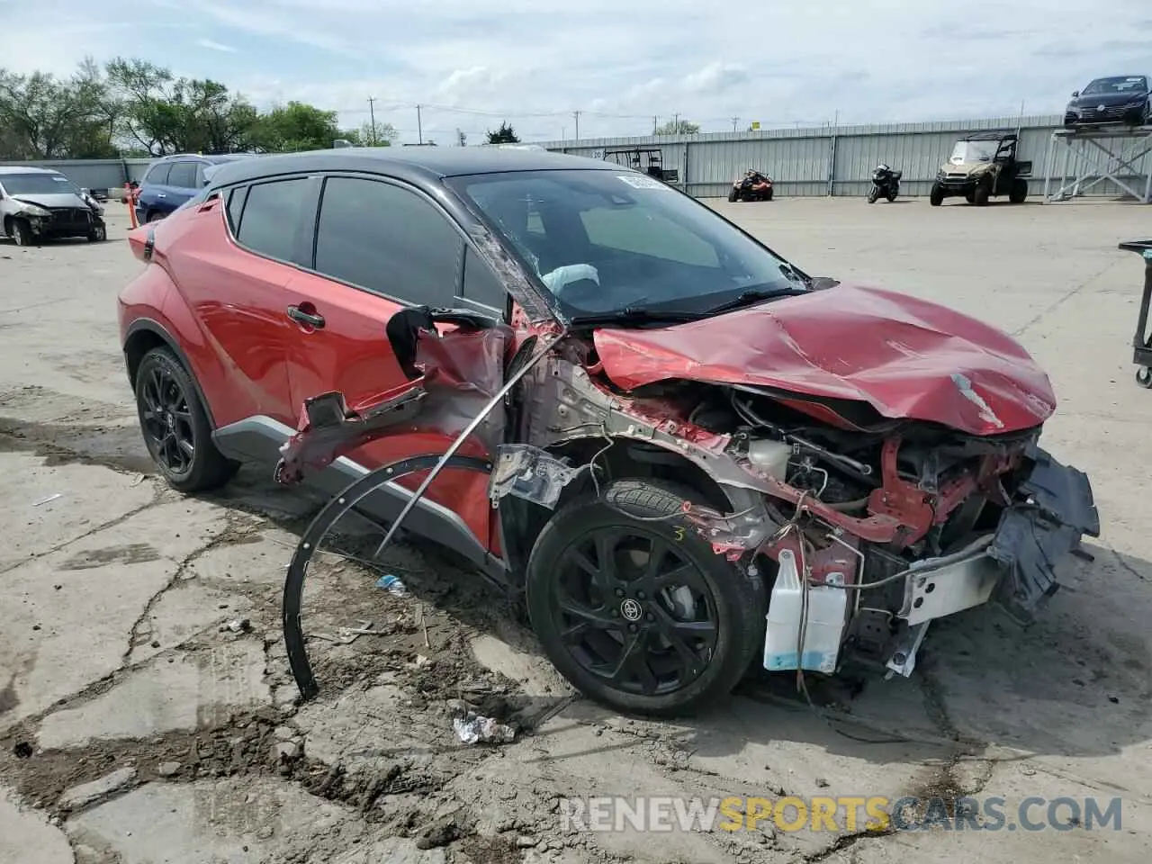 4 Фотография поврежденного автомобиля JTNKHMBX1M1099412 TOYOTA C-HR 2021