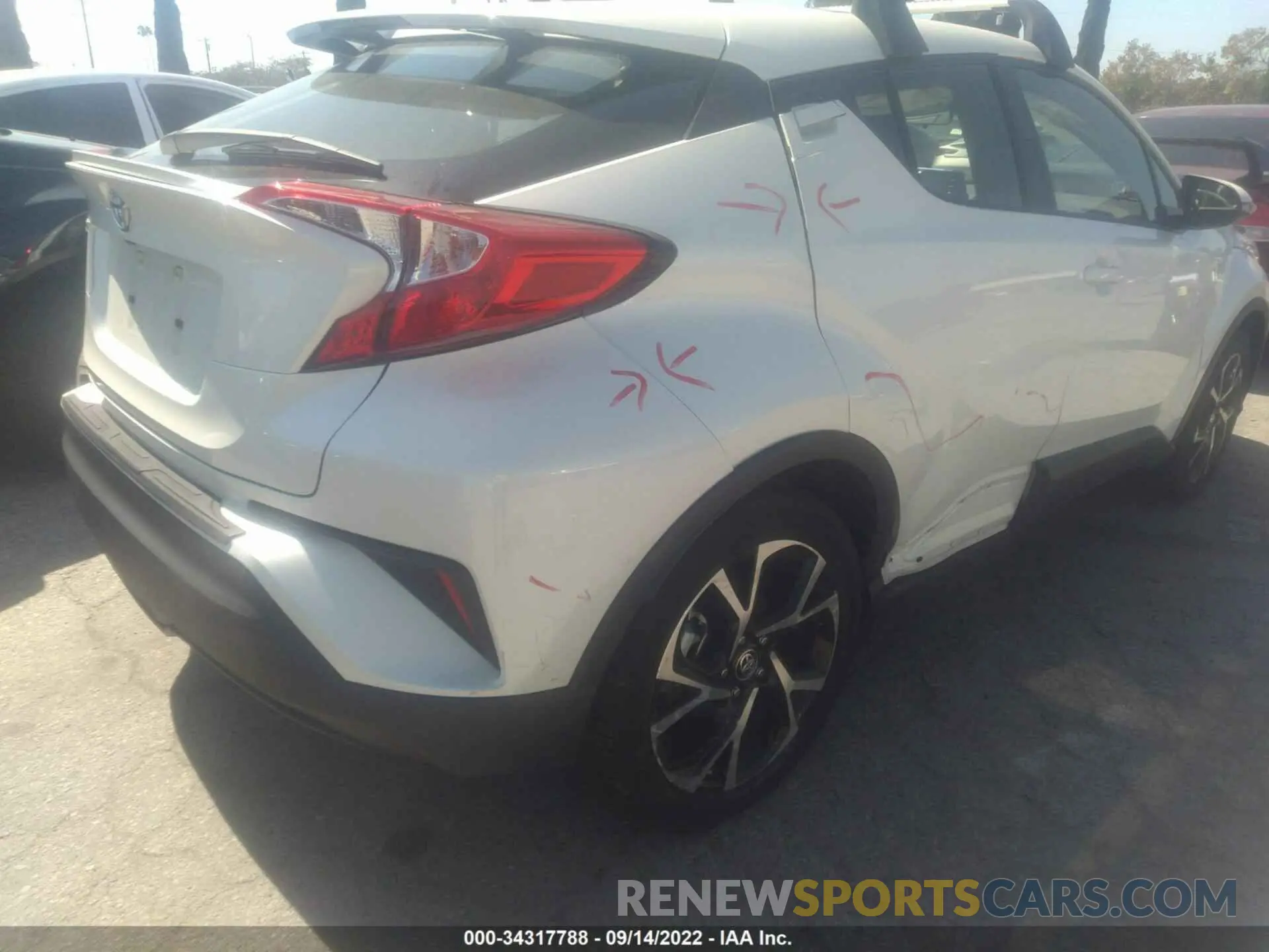 6 Photograph of a damaged car JTNKHMBX1M1108920 TOYOTA C-HR 2021