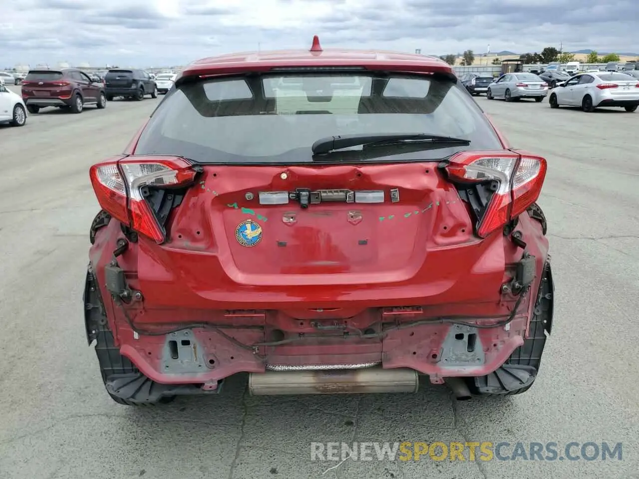 6 Photograph of a damaged car JTNKHMBX2M1104830 TOYOTA C-HR 2021