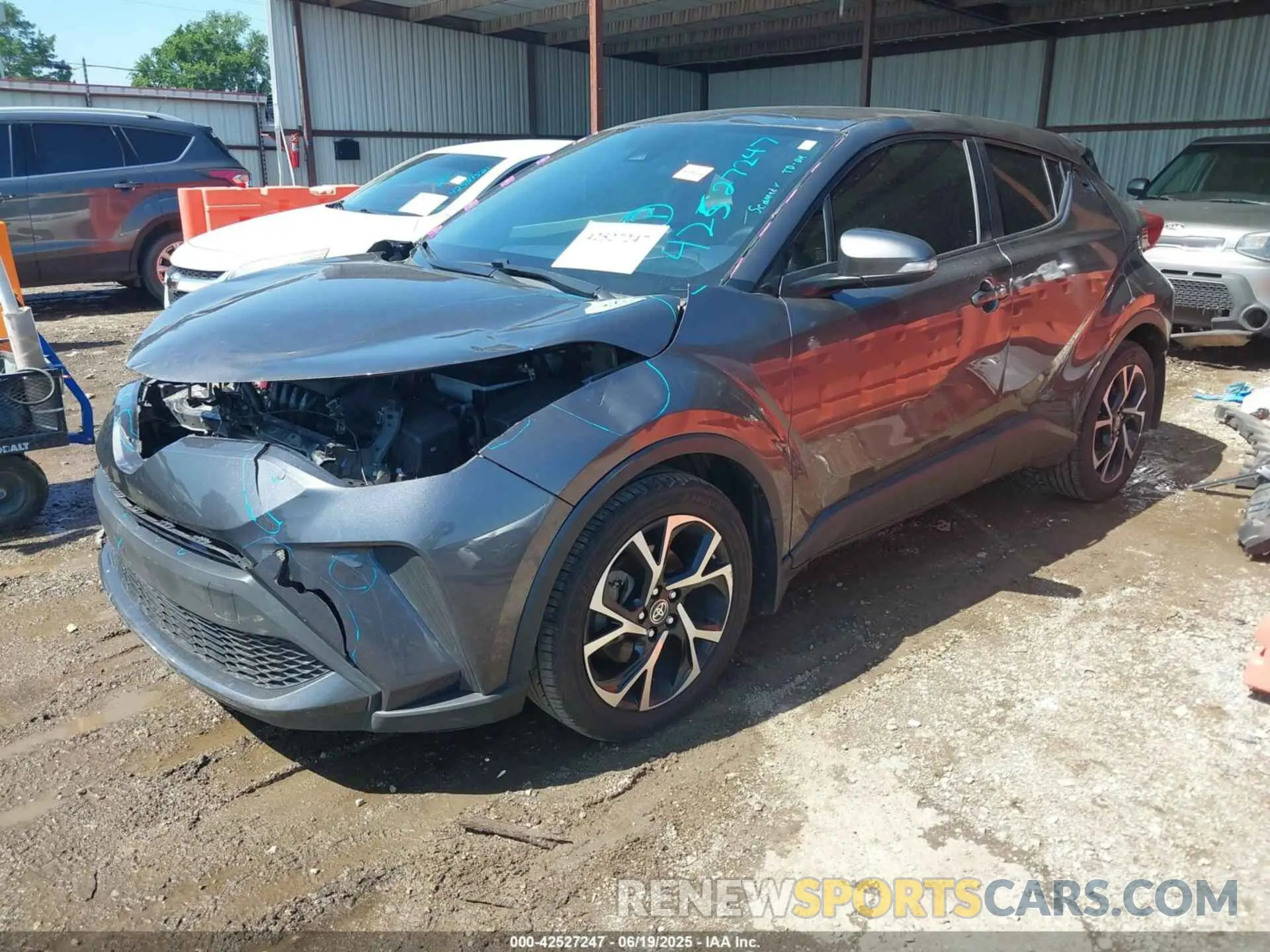 2 Фотография поврежденного автомобиля JTNKHMBX2M1115438 TOYOTA C-HR 2021