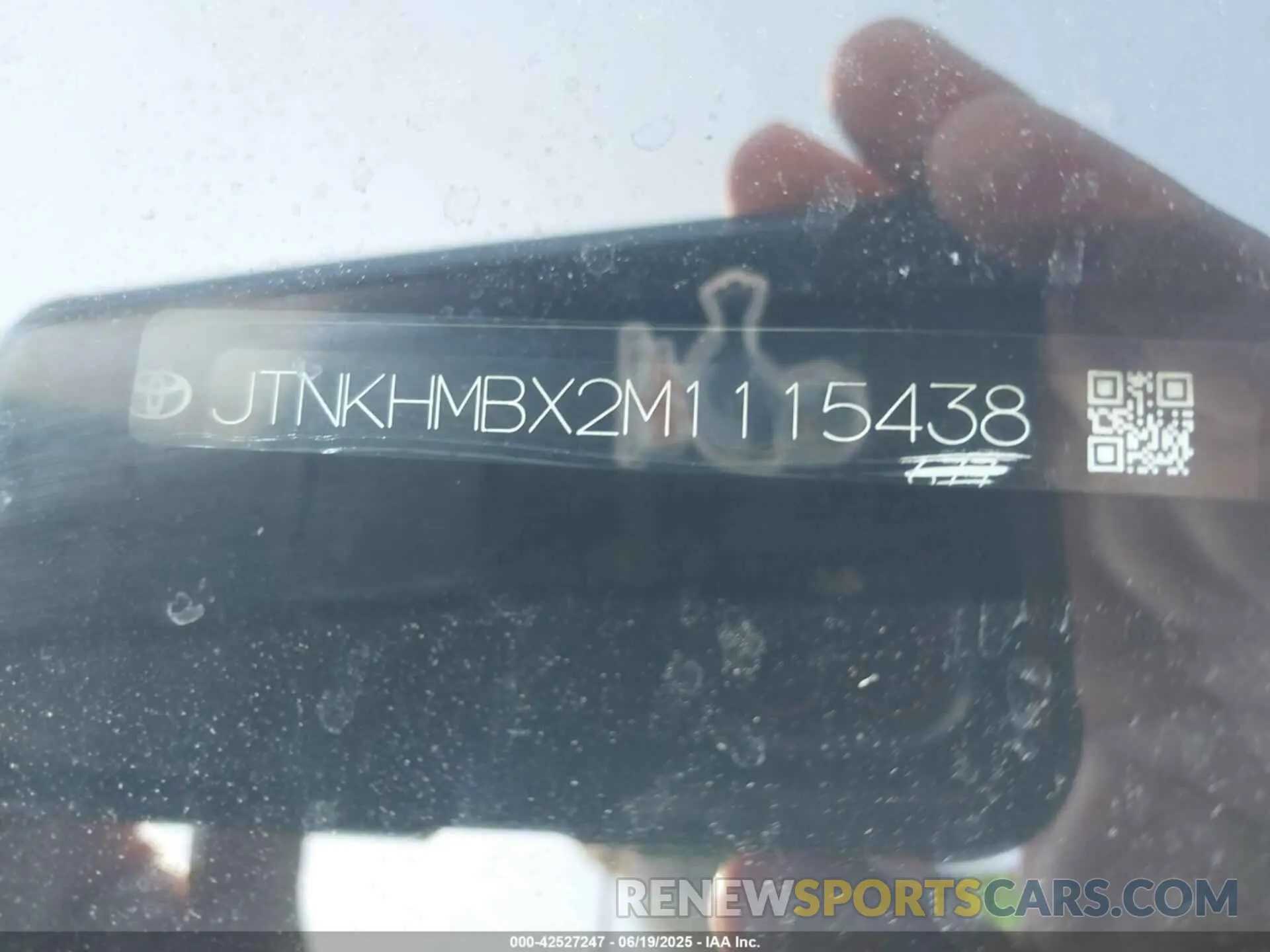 9 Фотография поврежденного автомобиля JTNKHMBX2M1115438 TOYOTA C-HR 2021