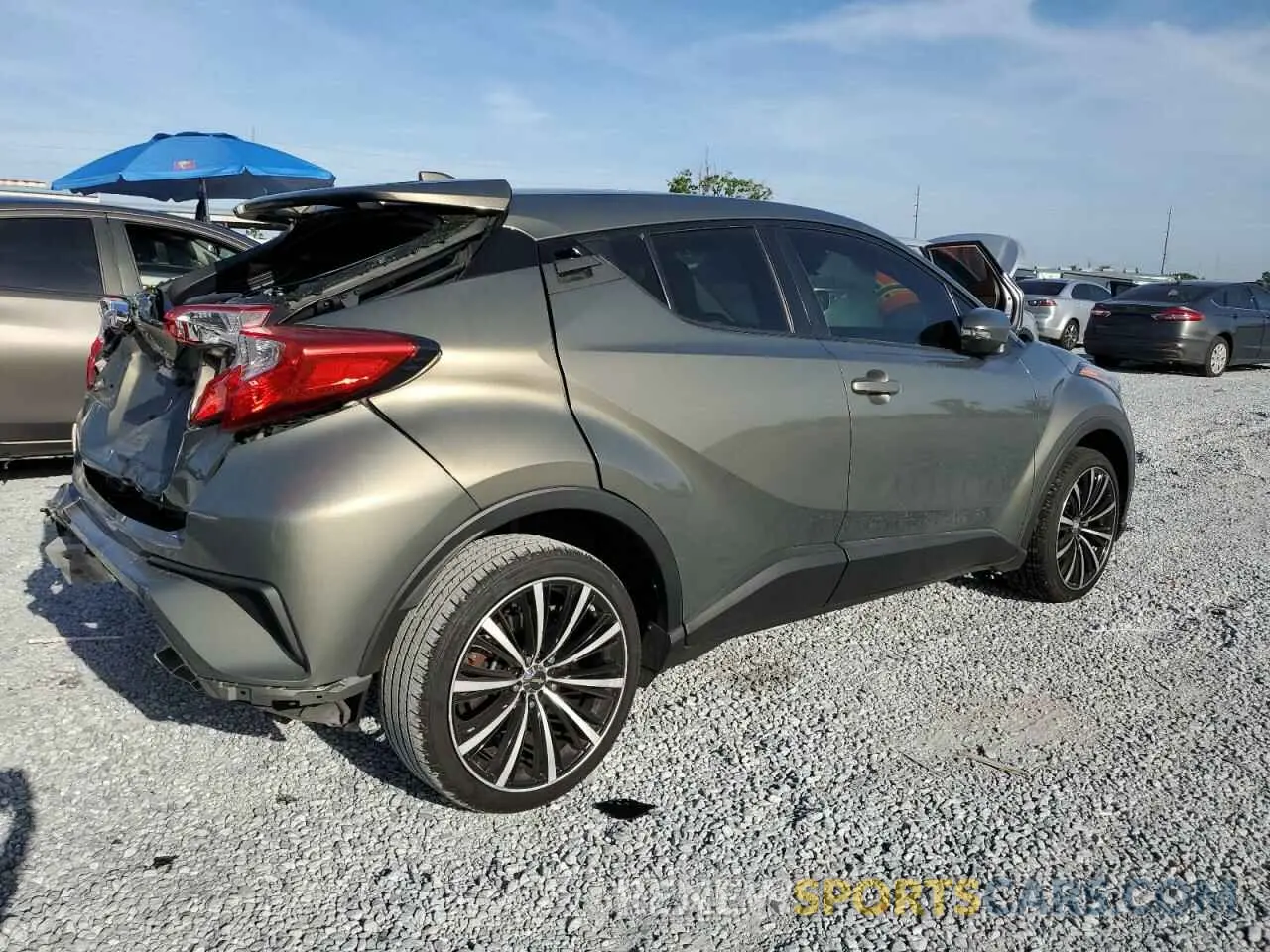 3 Фотография поврежденного автомобиля JTNKHMBX4M1107065 TOYOTA C-HR 2021