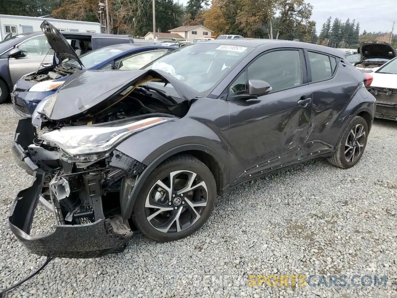 1 Фотография поврежденного автомобиля JTNKHMBX4M1125209 TOYOTA C-HR 2021