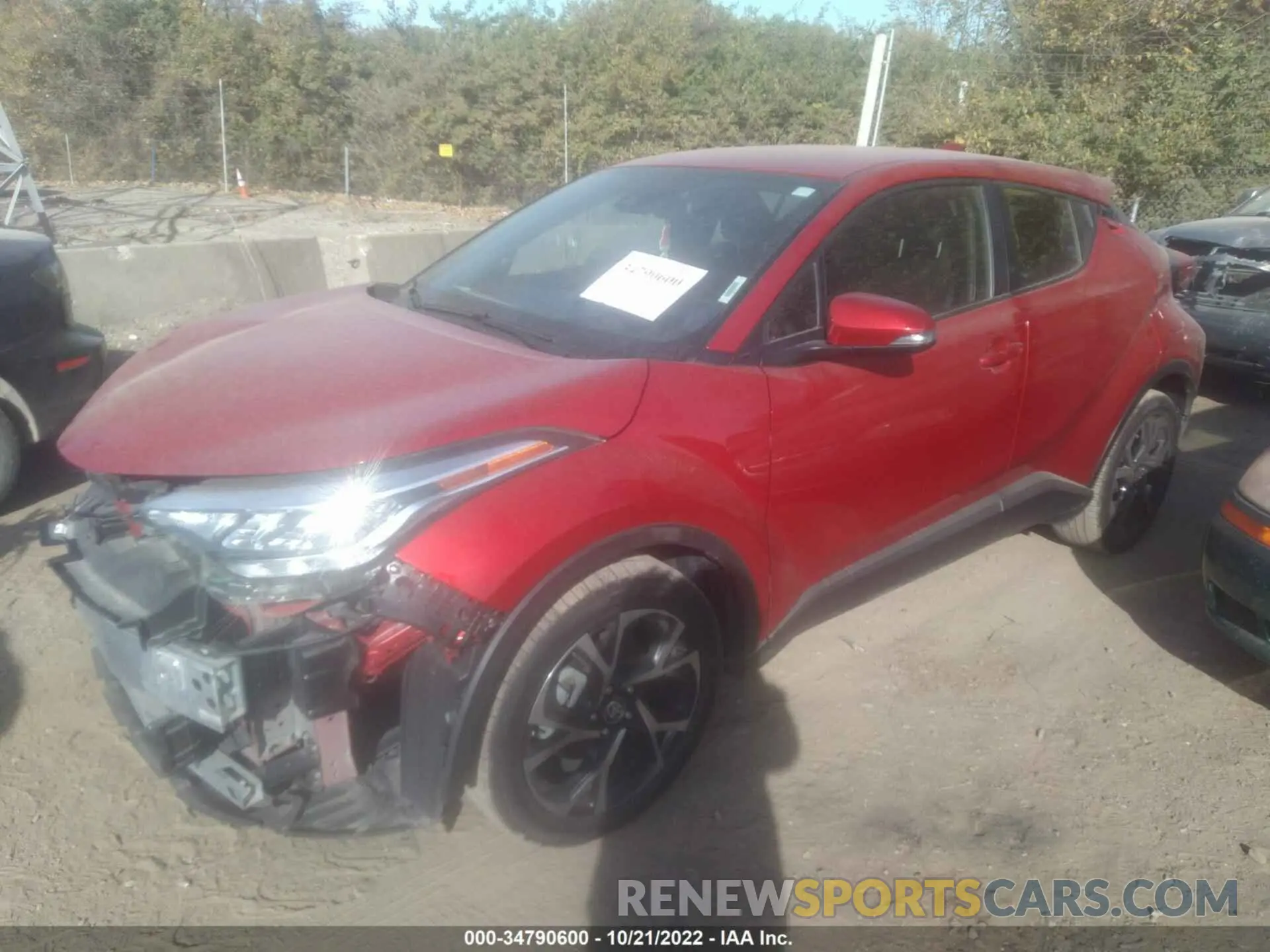 2 Фотография поврежденного автомобиля JTNKHMBX6M1099213 TOYOTA C-HR 2021