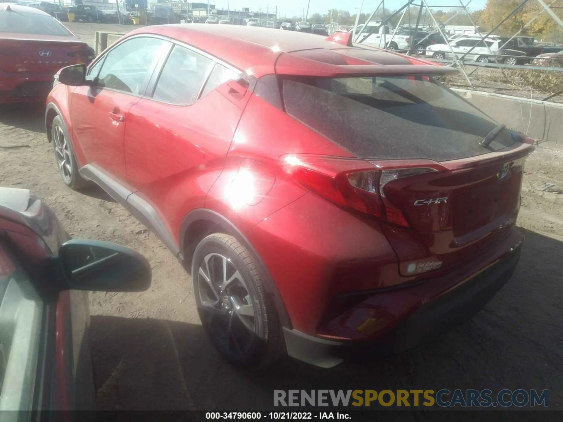 3 Фотография поврежденного автомобиля JTNKHMBX6M1099213 TOYOTA C-HR 2021