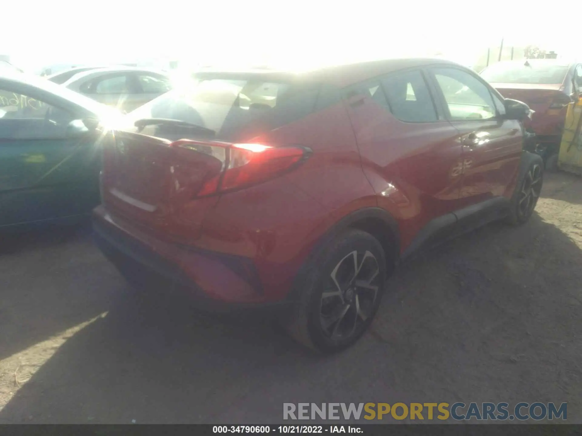 4 Фотография поврежденного автомобиля JTNKHMBX6M1099213 TOYOTA C-HR 2021